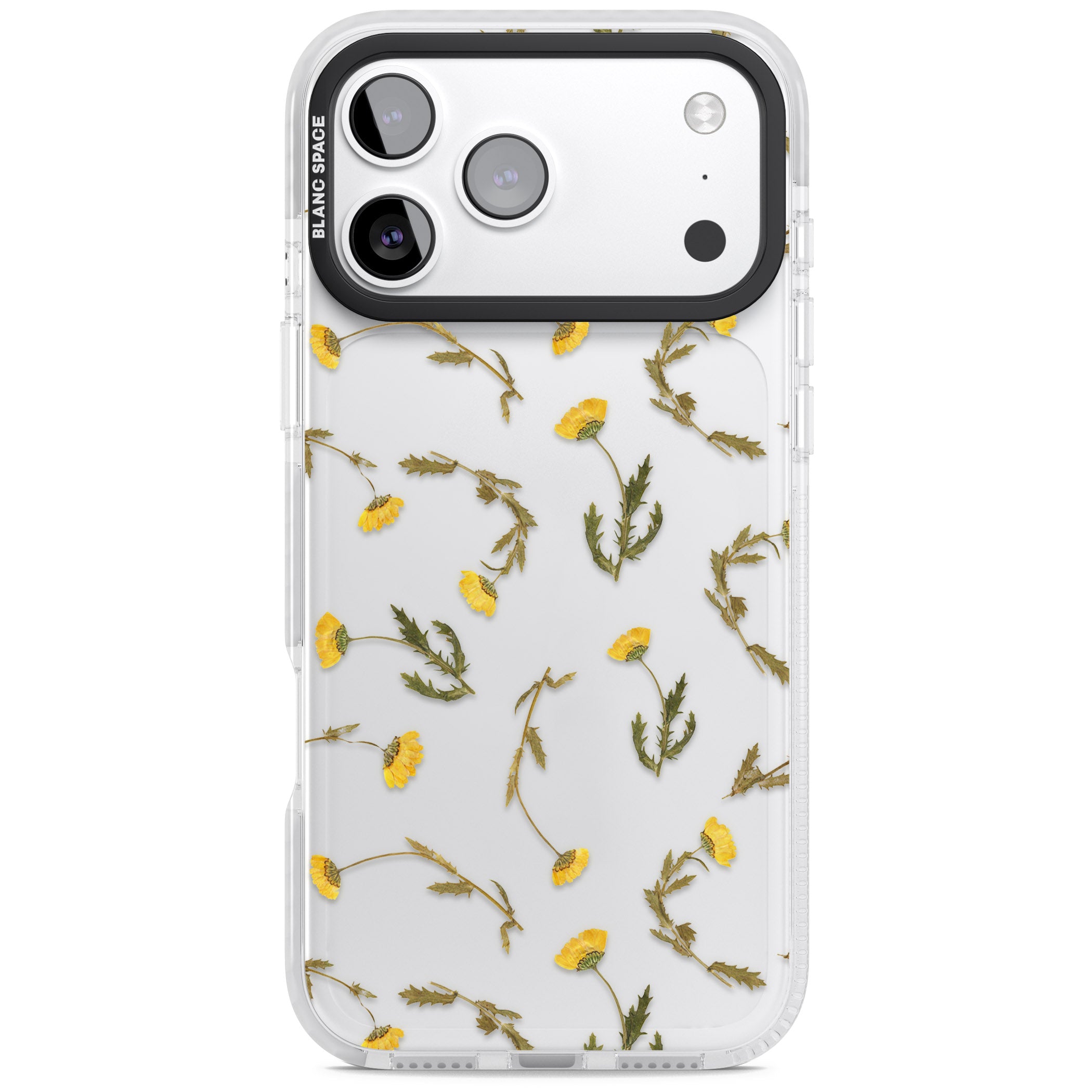 Wildflower Yellow iPhone 17 Pro Impact Clear Phone Case