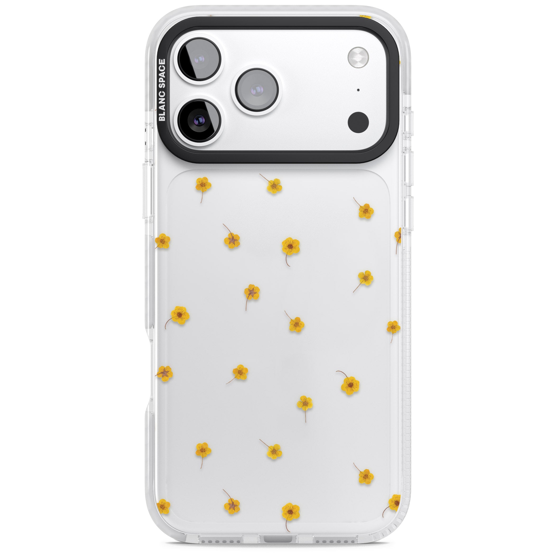 Sunny Scatter Flower iPhone 17 Pro Impact Clear Phone Case