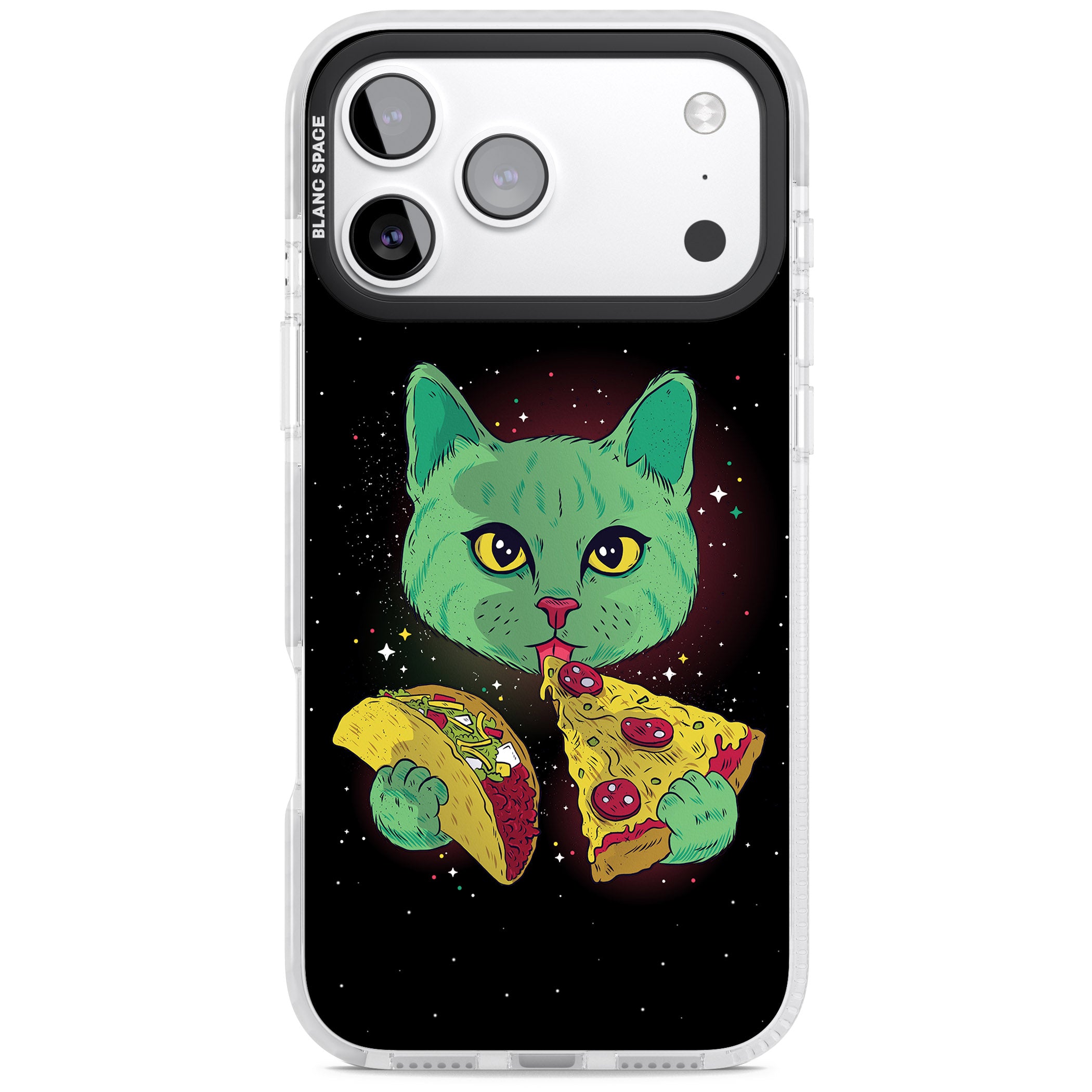 Pizza Purr iPhone 17 Pro Impact Clear Phone Case