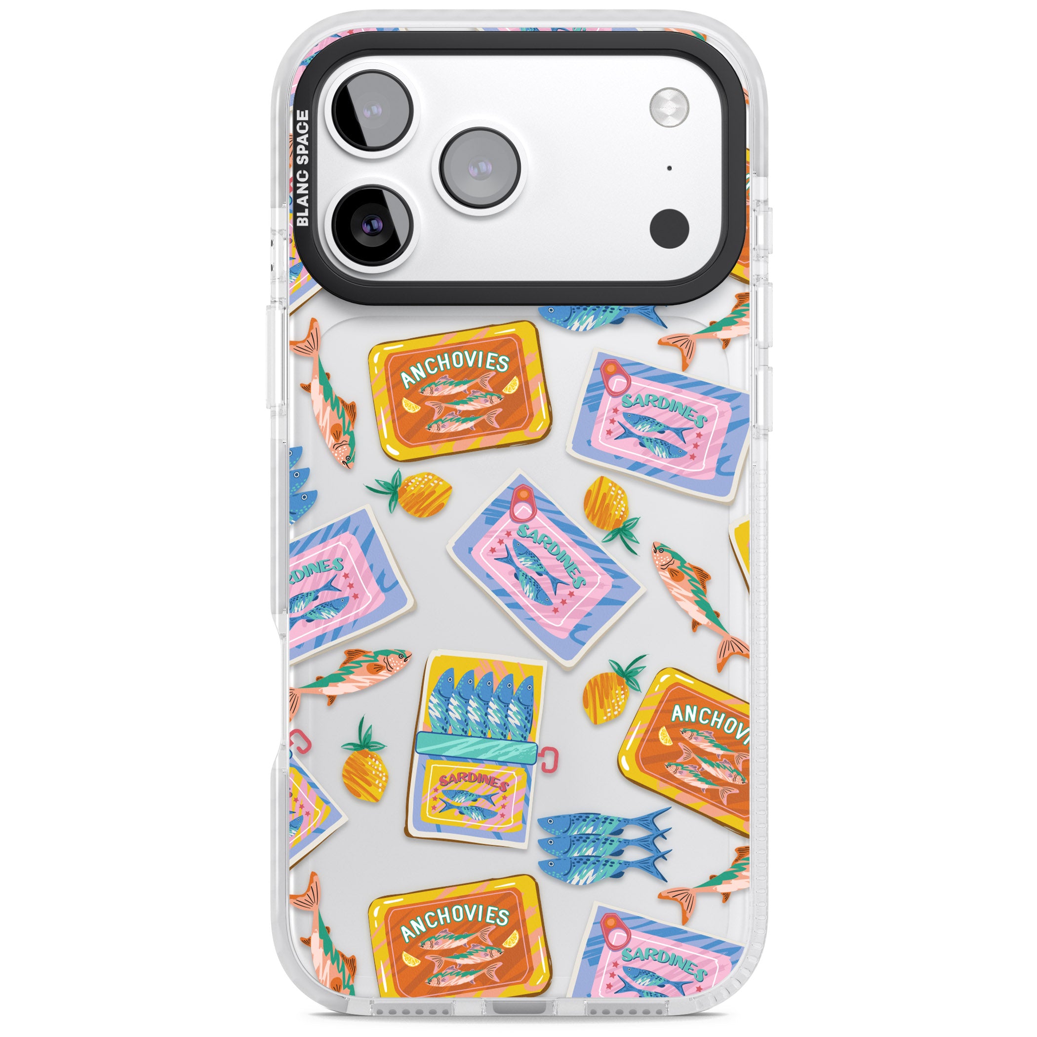 Sardines & Anchovies iPhone 17 Pro Impact Clear Phone Case