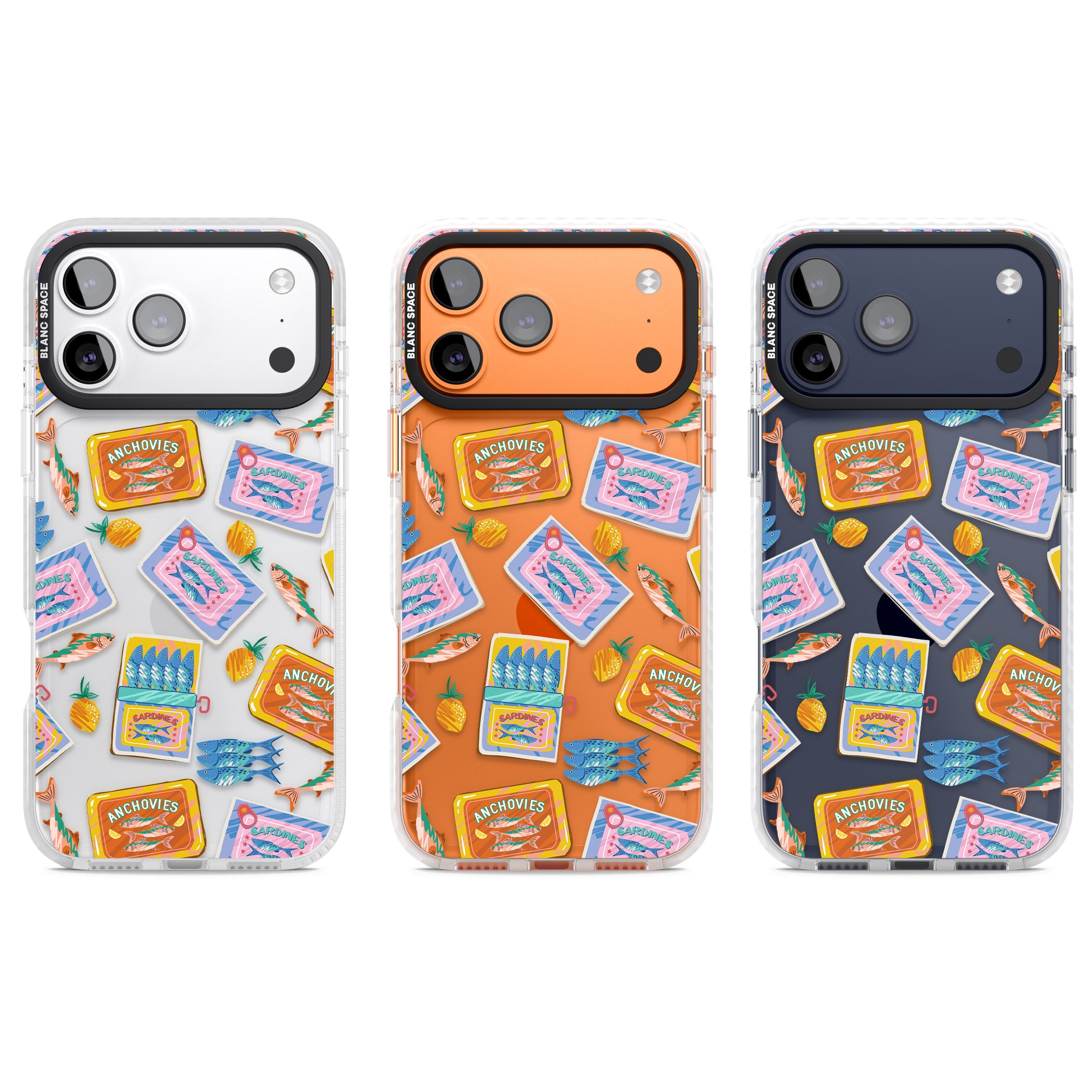 Sardines & Anchovies iPhone 17 Pro Impact Clear Phone Case APT Impact Protection