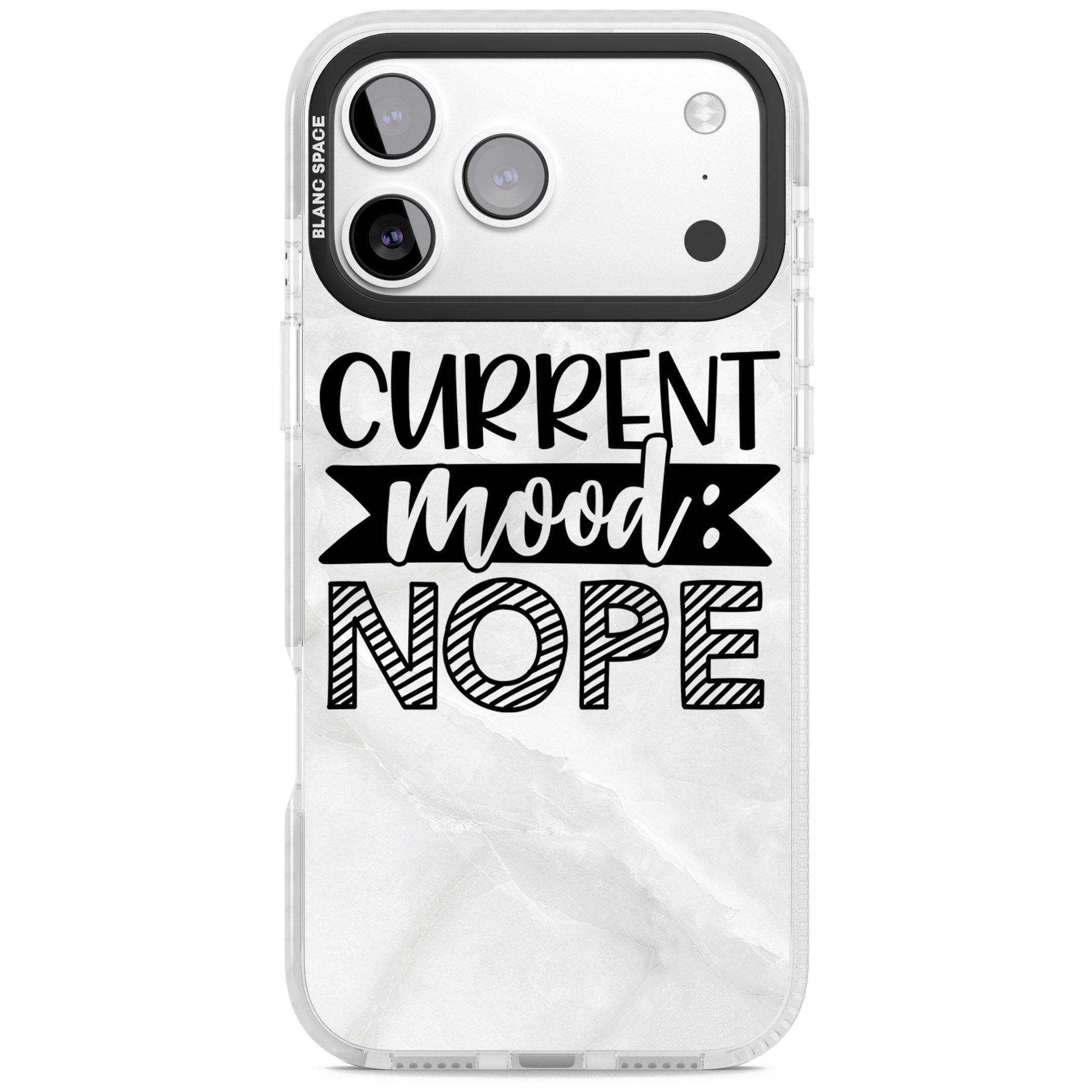 Current Mood Nope iPhone 17 Pro Impact Clear Phone Case