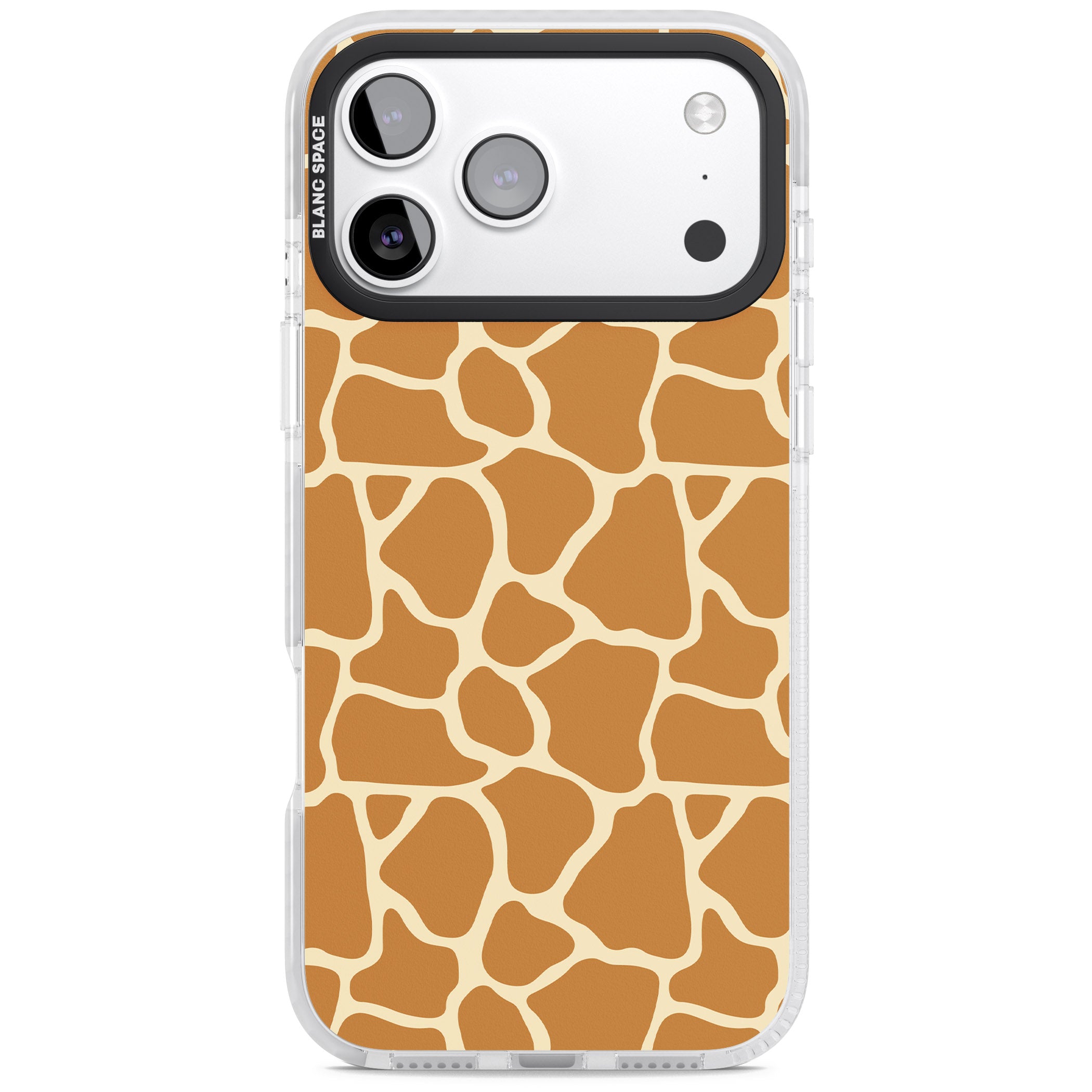 Giraffe Pattern iPhone 17 Pro Impact Clear Phone Case