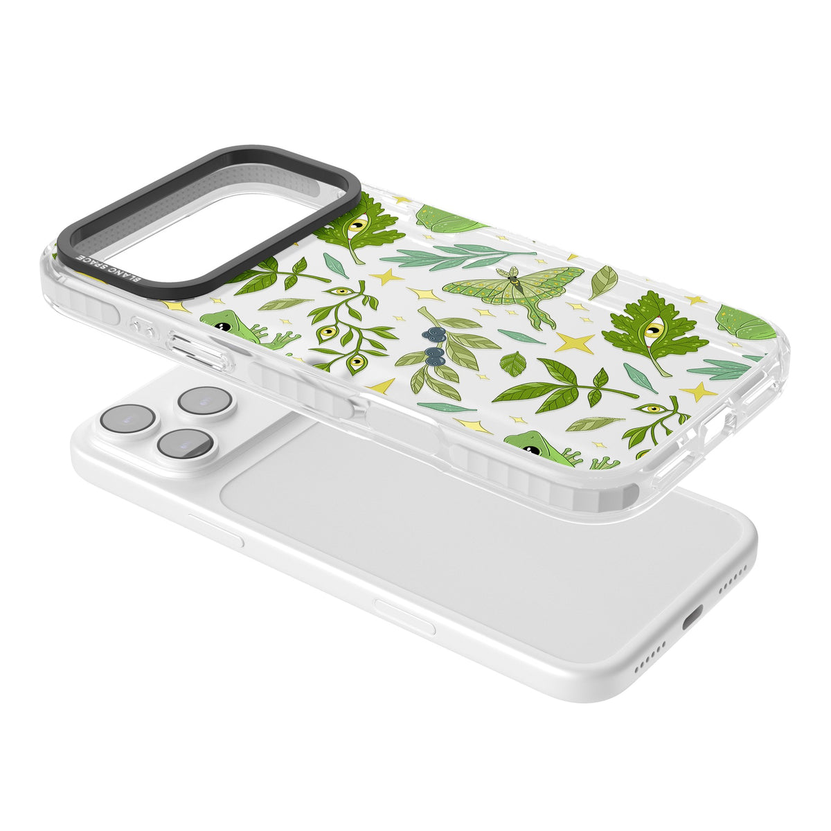 Forest Senses iPhone 17 Pro Max Impact Clear Phone Case angled