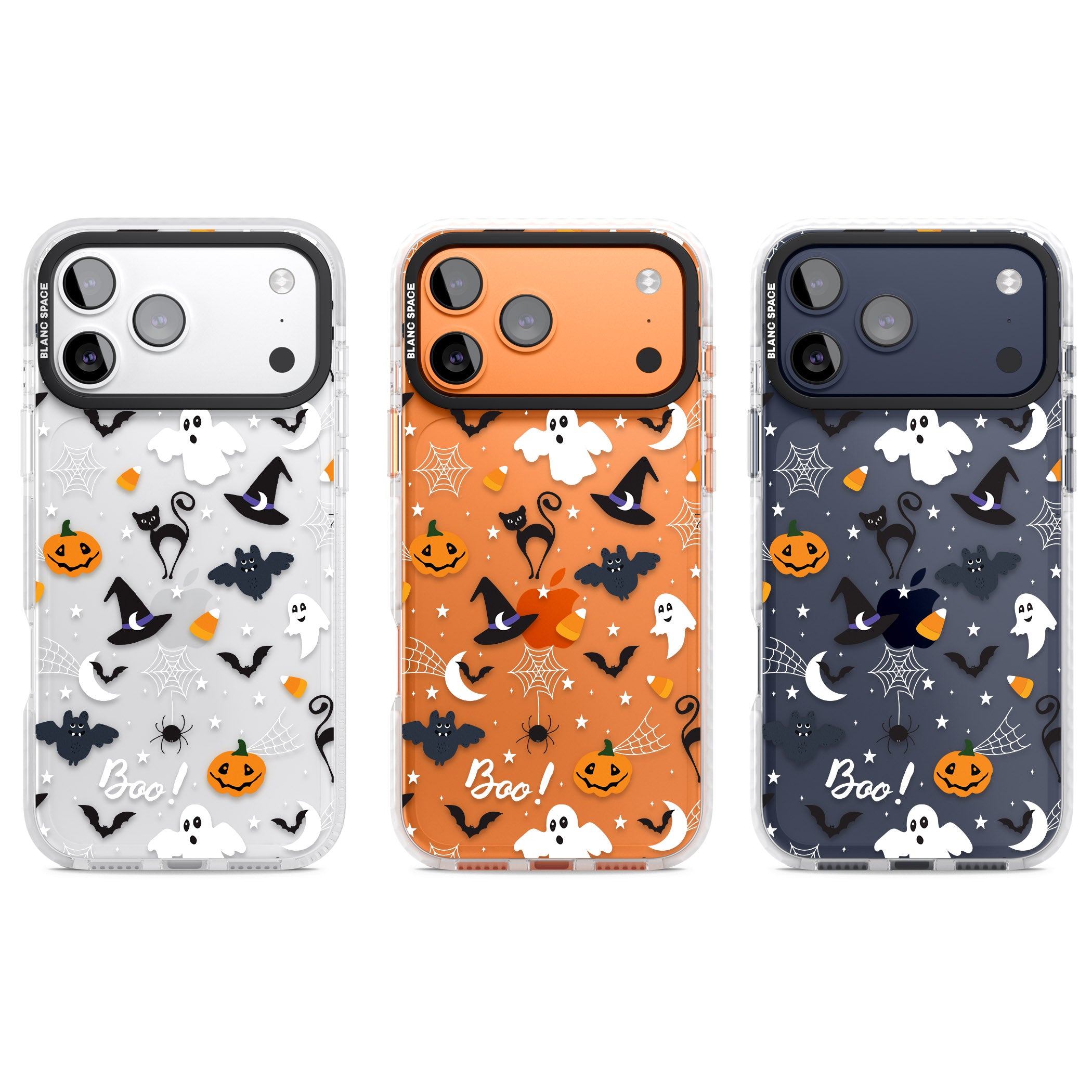 Halloween Mix Pattern iPhone 17 Pro Impact Clear Phone Case APT Impact Protection