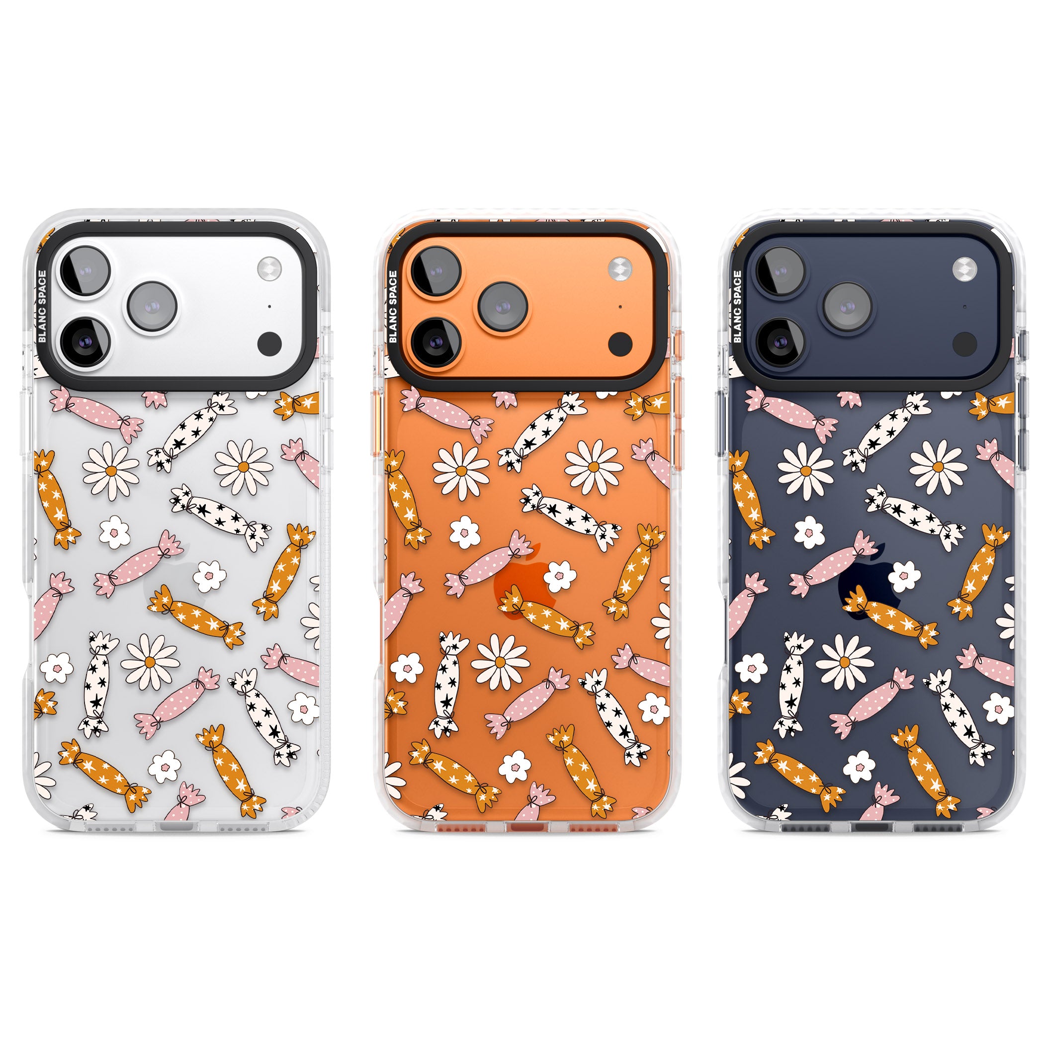 Floral Candy iPhone 17 Pro Impact Clear Phone Case APT Impact Protection