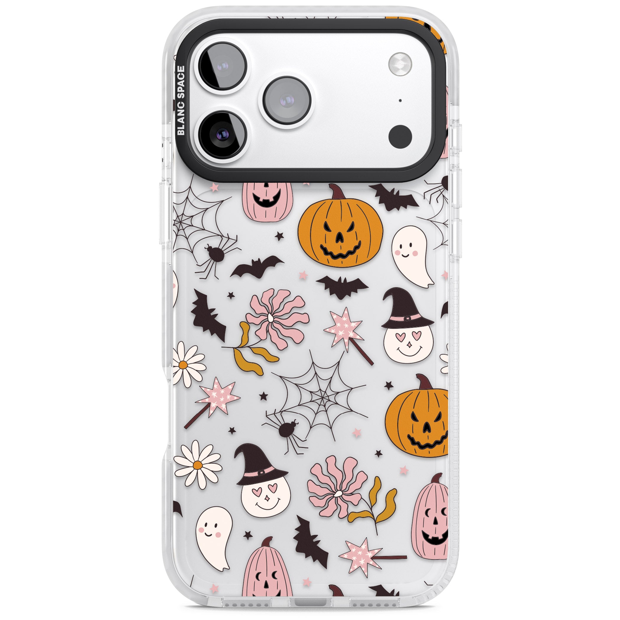 Spooky Mix iPhone 17 Pro Impact Clear Phone Case