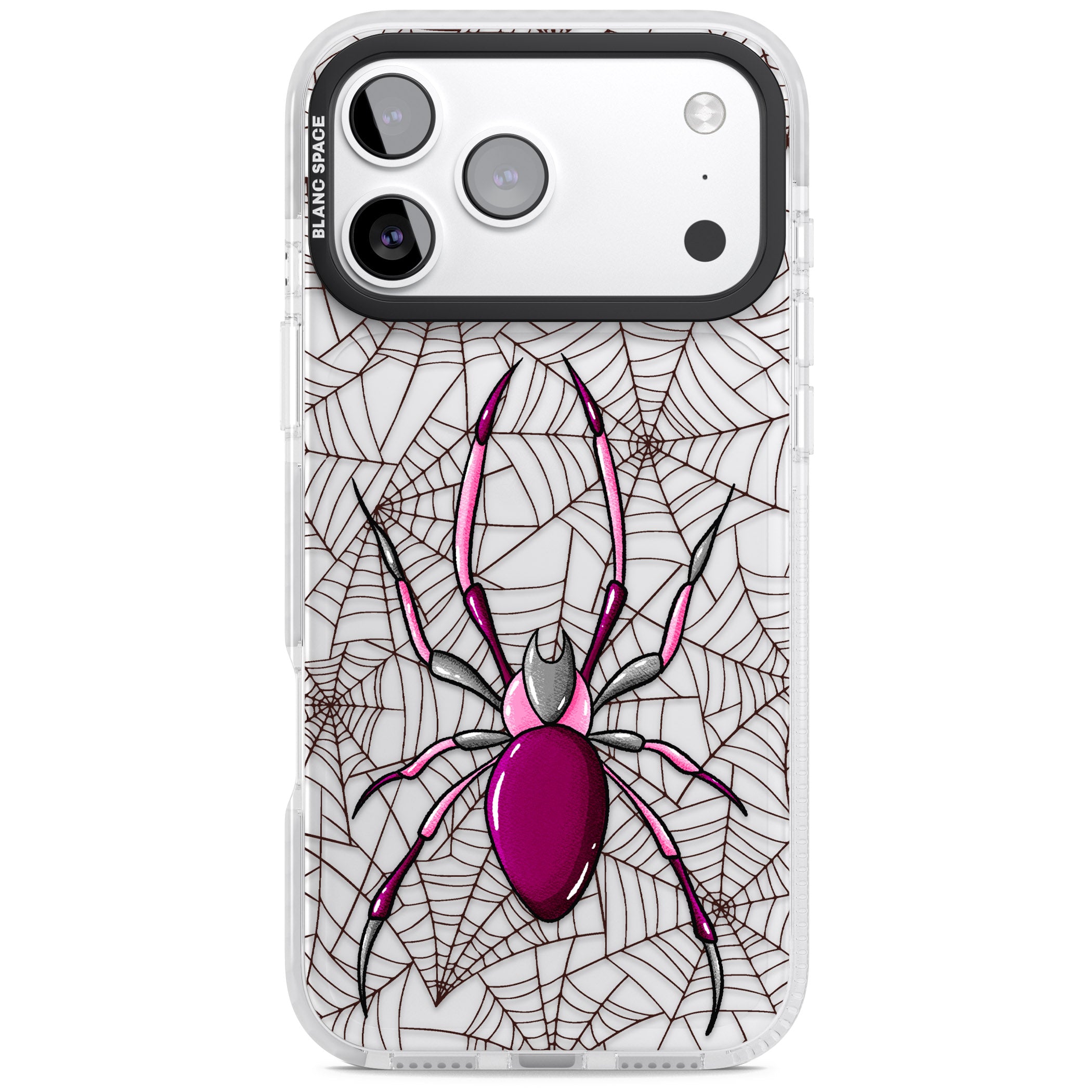 Arachnophobia iPhone 17 Pro Impact Clear Phone Case