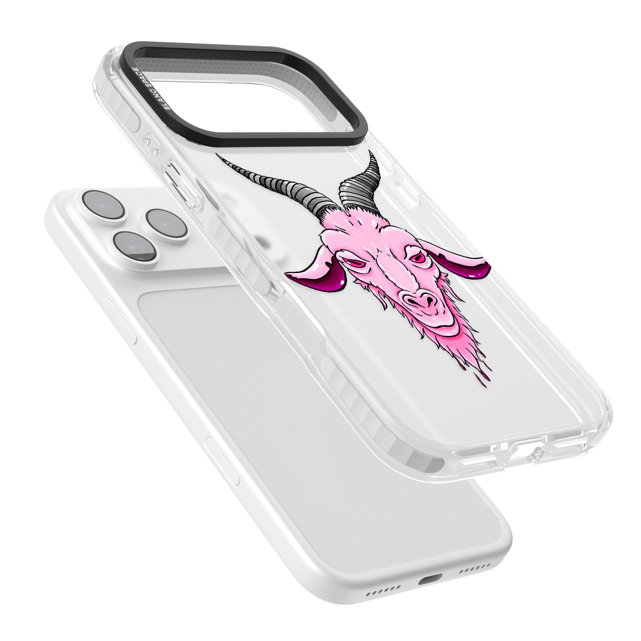 Ba Phomet iPhone 17 Pro Impact Clear Phone Case Colours