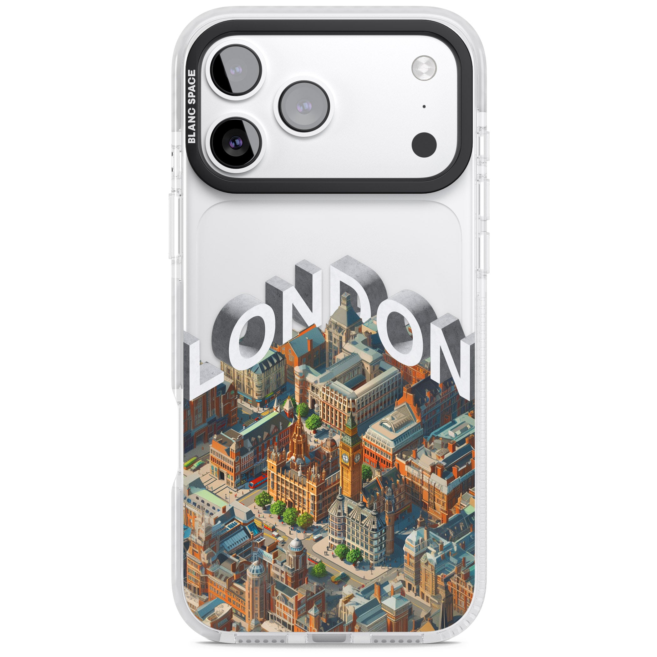London iPhone 17 Pro Impact Clear Phone Case