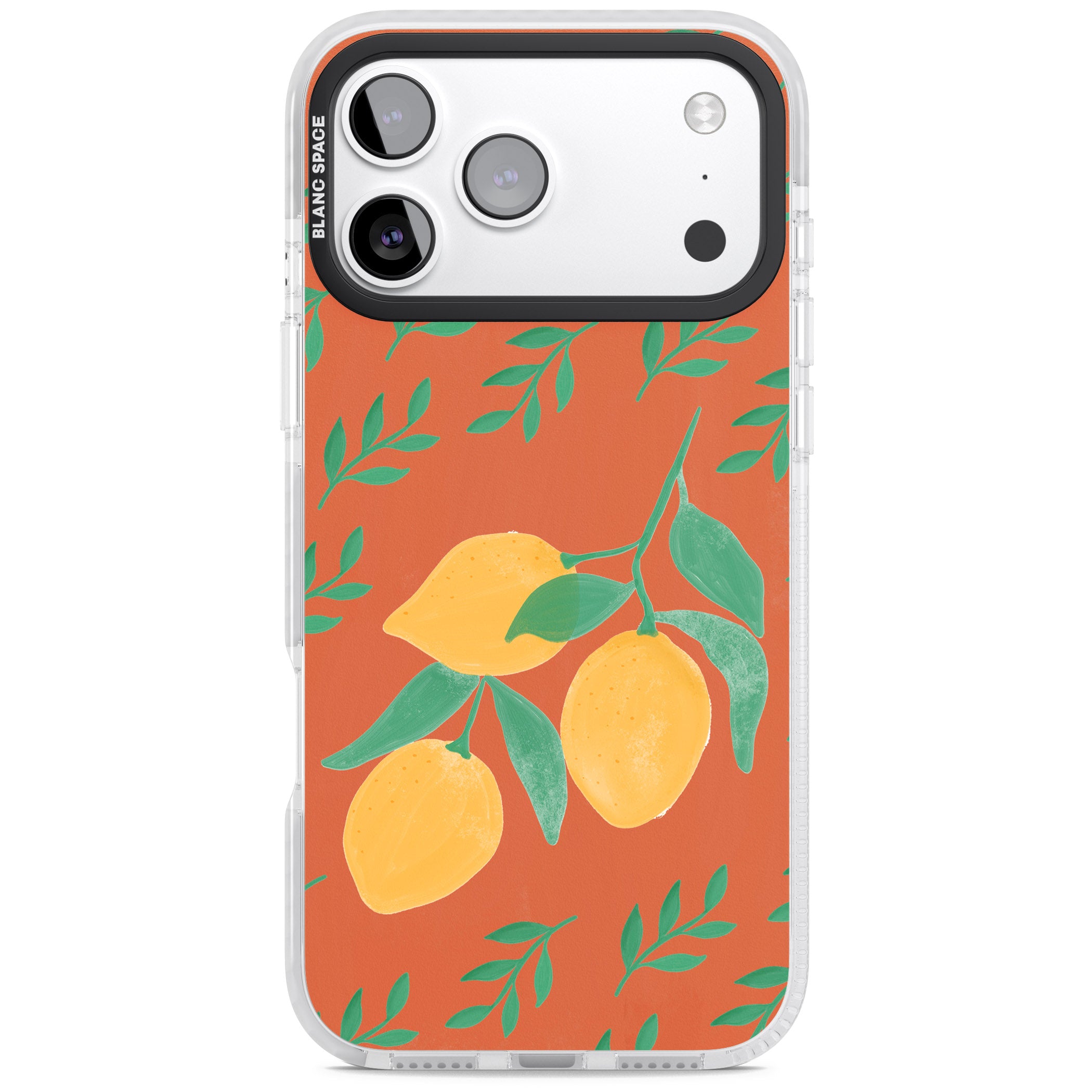 Tuscan Lemons iPhone 17 Pro Impact Clear Phone Case