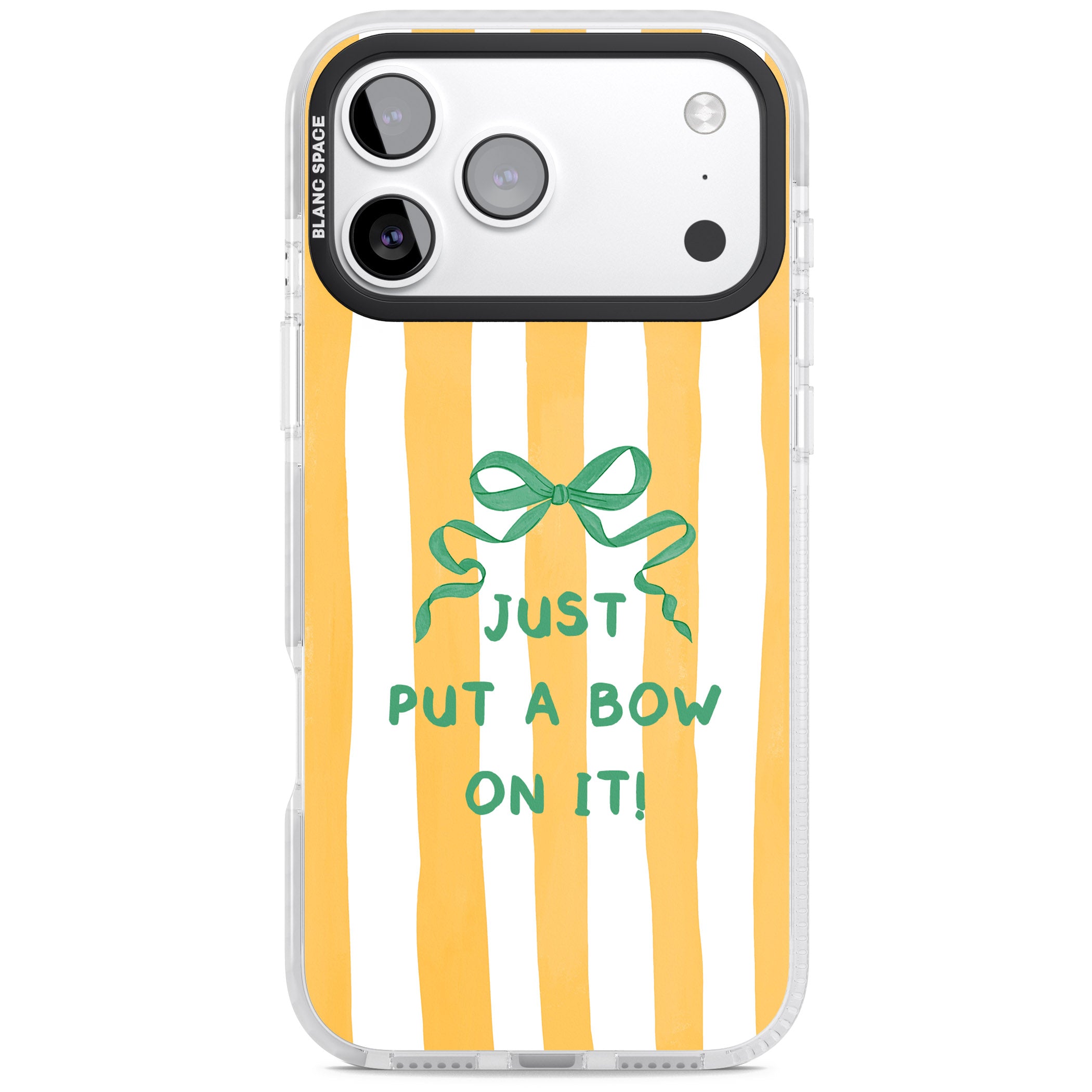 Just Put a Bow On It iPhone 17 Pro Impact Clear Phone Case
