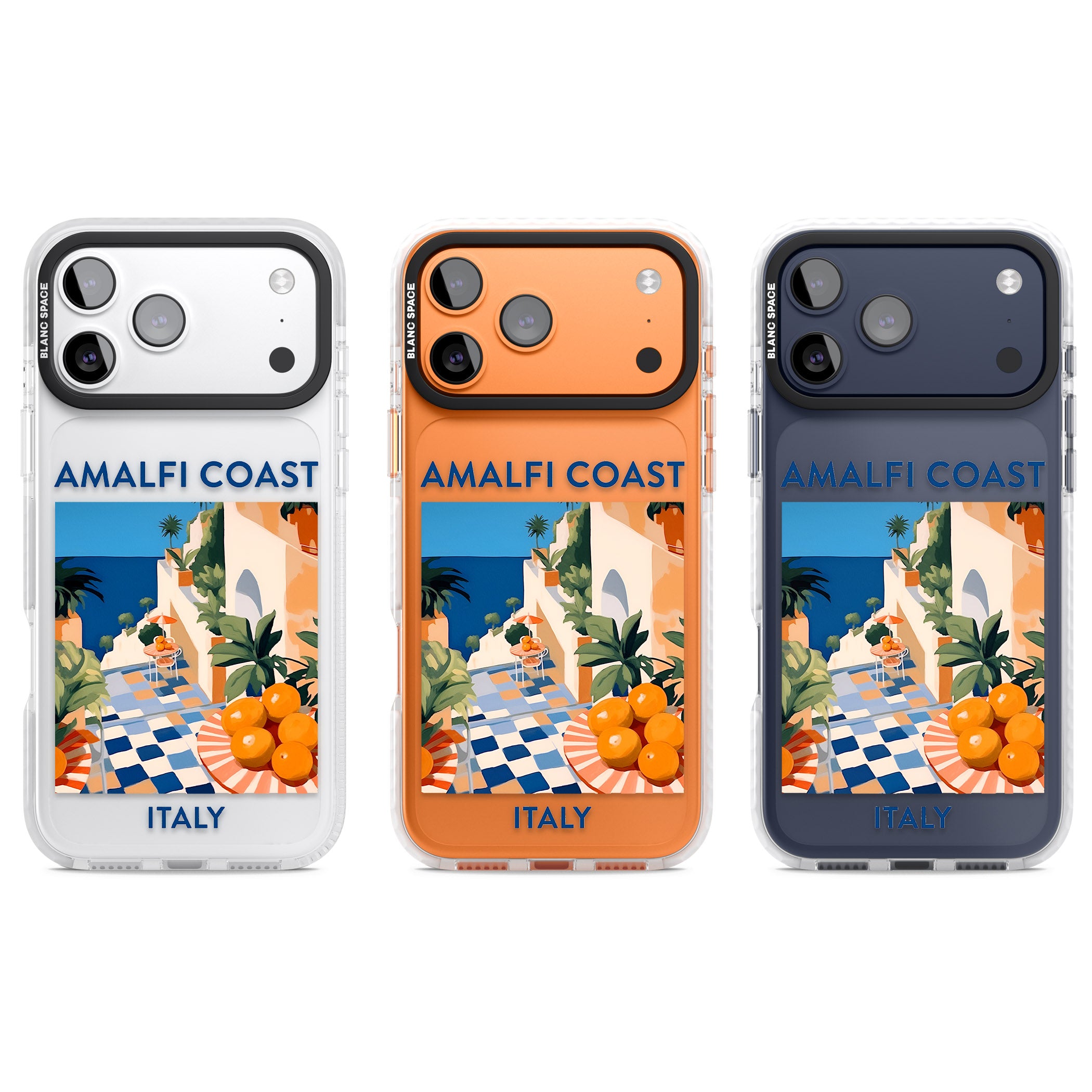 Amalfi Coast iPhone 17 Pro Impact Clear Phone Case APT Impact Protection