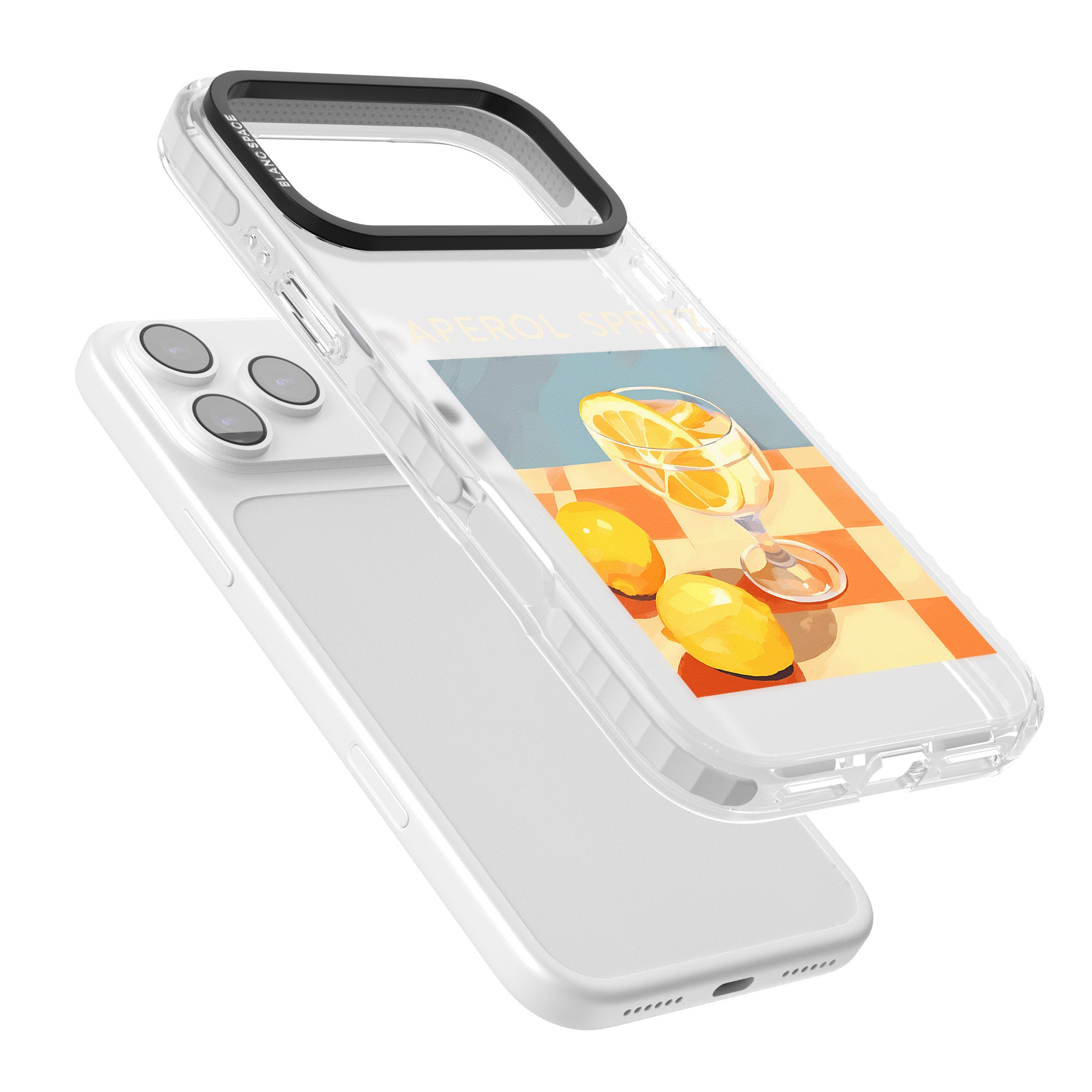 Lemon Spritz iPhone 17 Pro Impact Clear Phone Case Colours