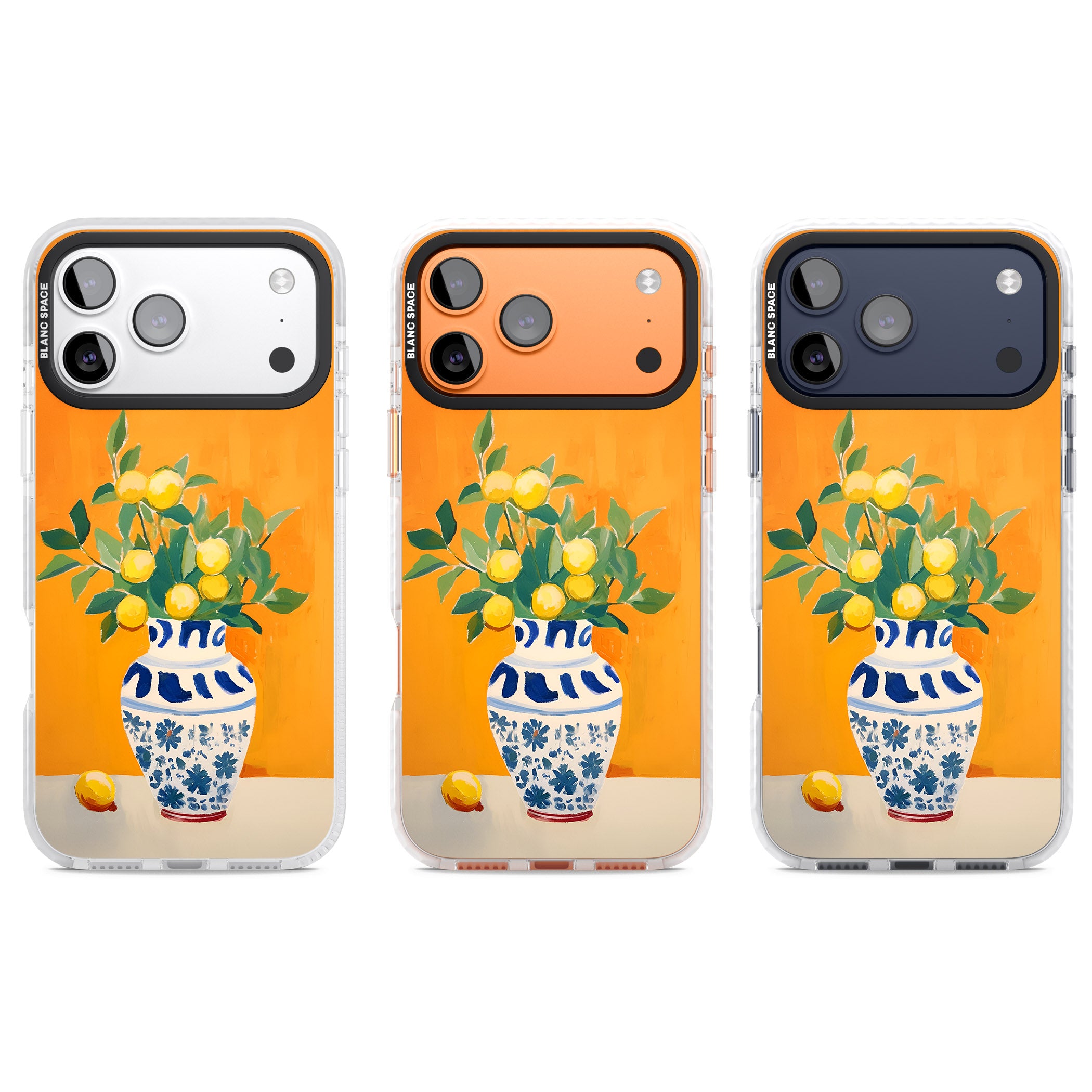 Lemon Vase iPhone 17 Pro Impact Clear Phone Case APT Impact Protection