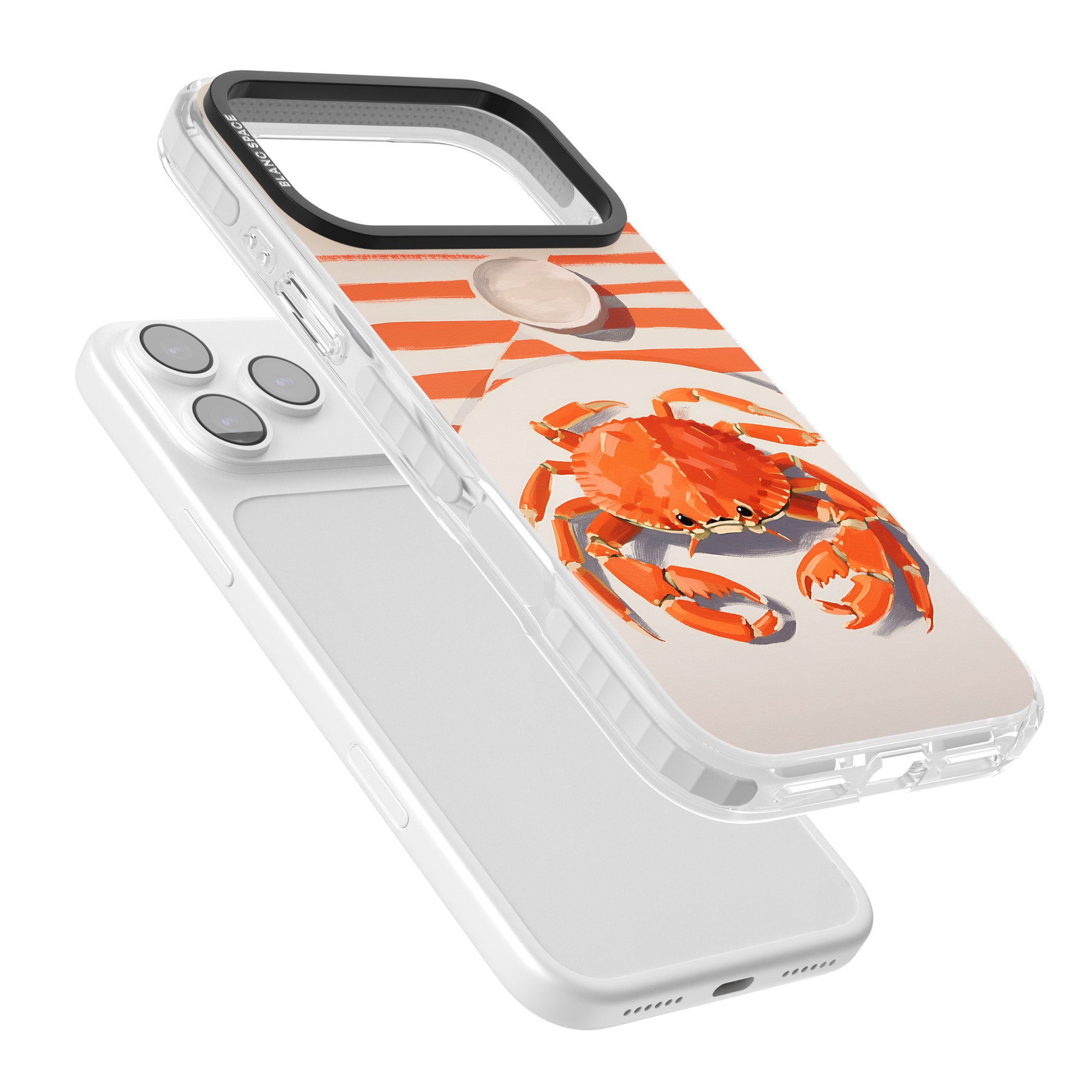 Beach Crab iPhone 17 Pro Impact Clear Phone Case Colours