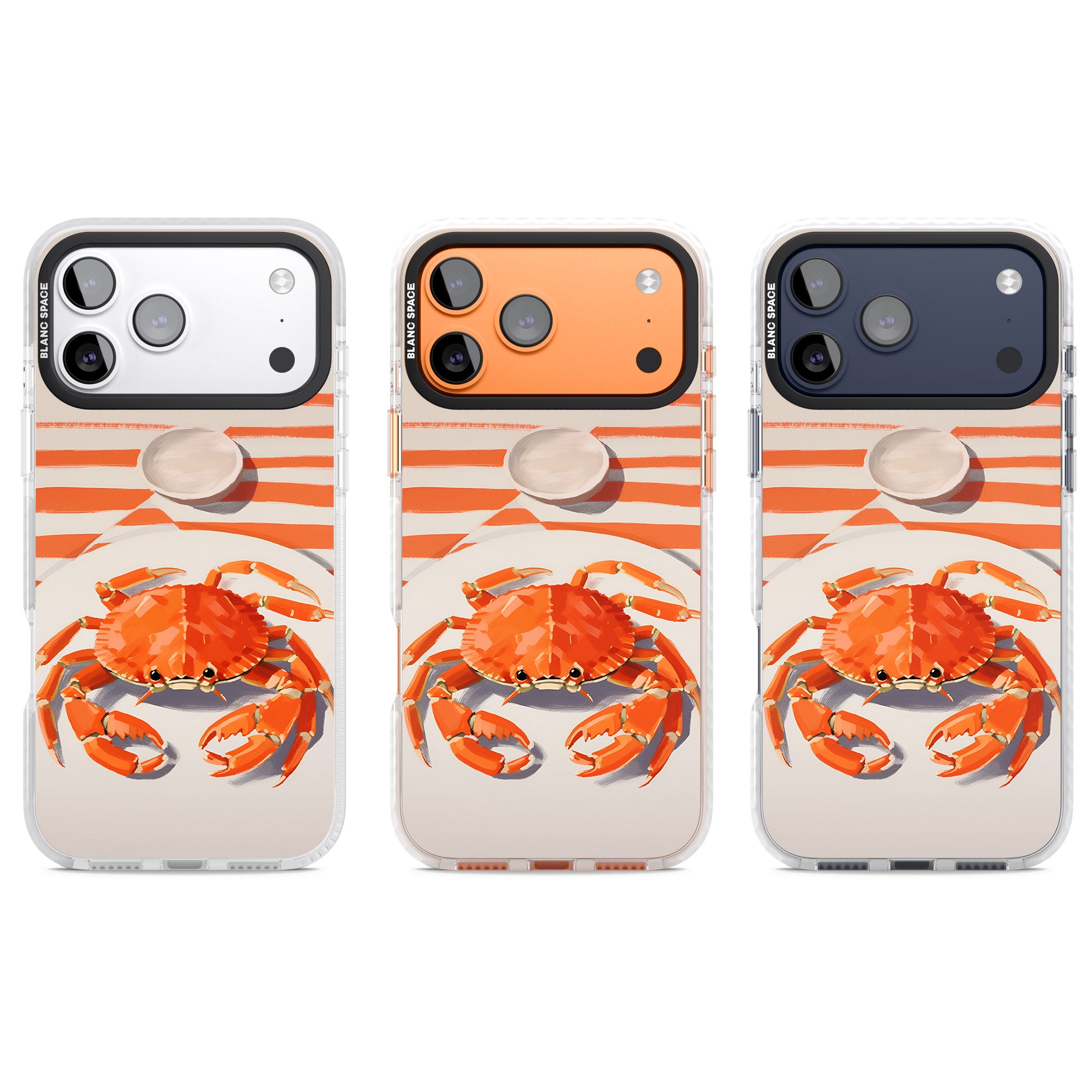 Beach Crab iPhone 17 Pro Impact Clear Phone Case APT Impact Protection