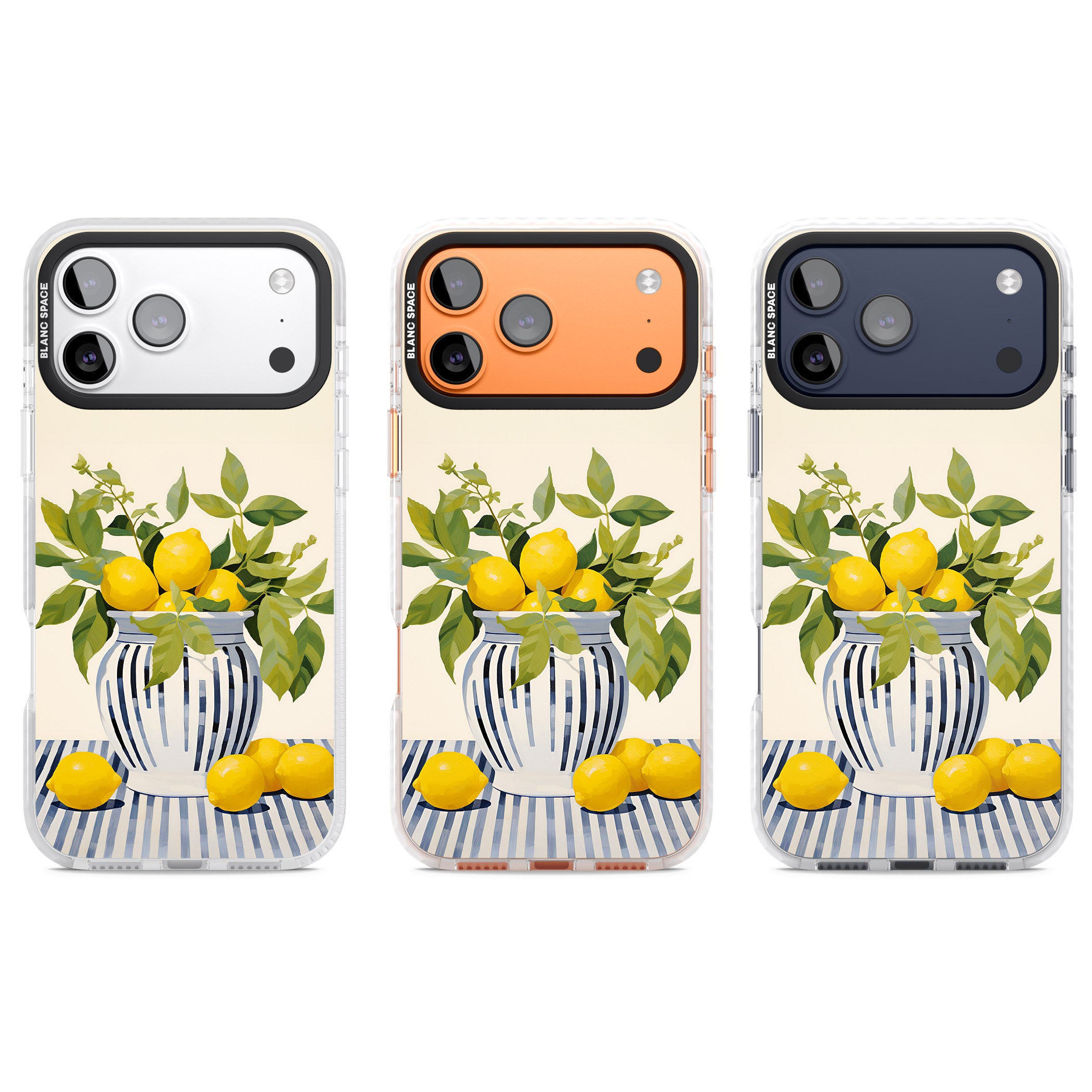 Lemon Plant Vase iPhone 17 Pro Impact Clear Phone Case APT Impact Protection