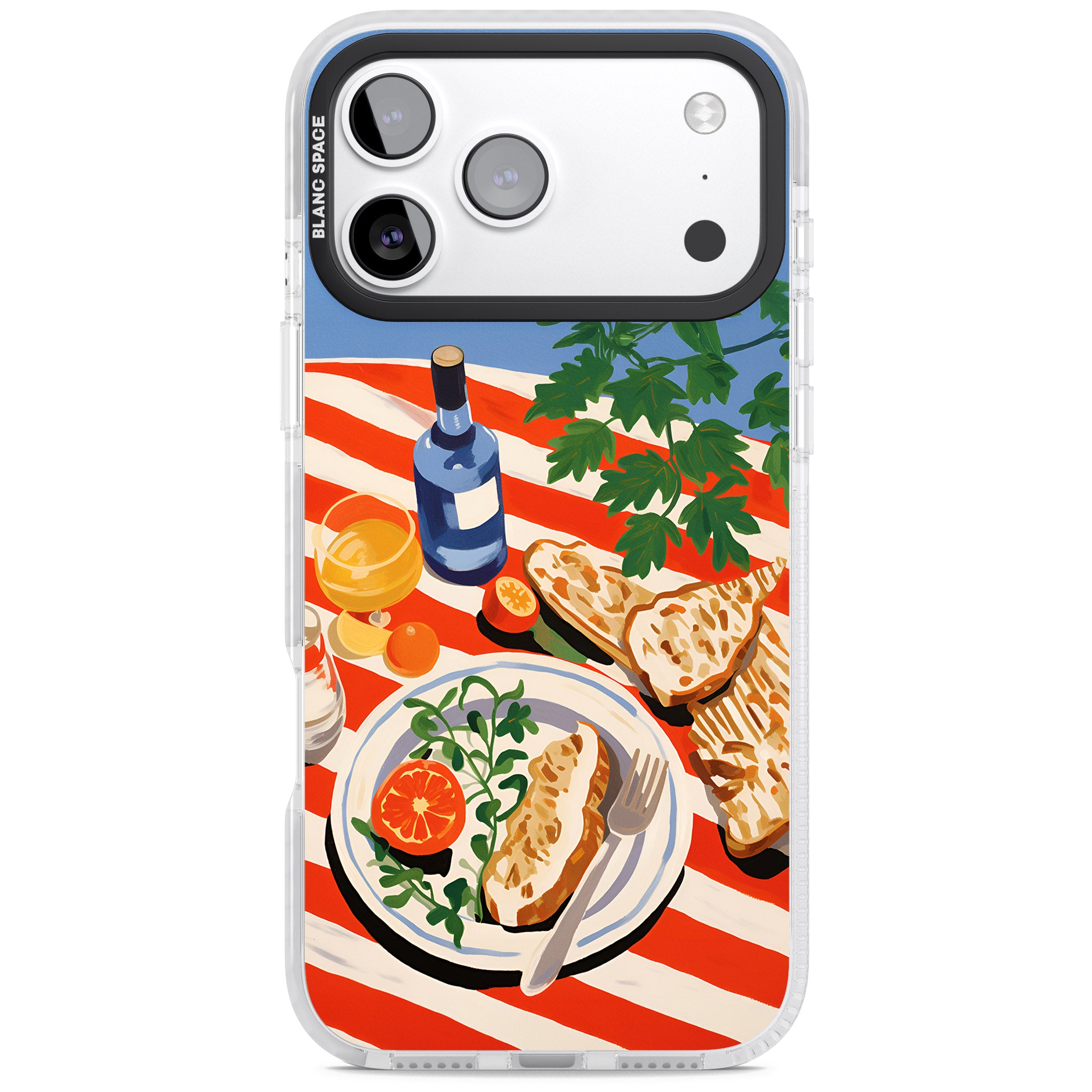 Mediterranean Lunch Table iPhone 17 Pro Impact Clear Phone Case