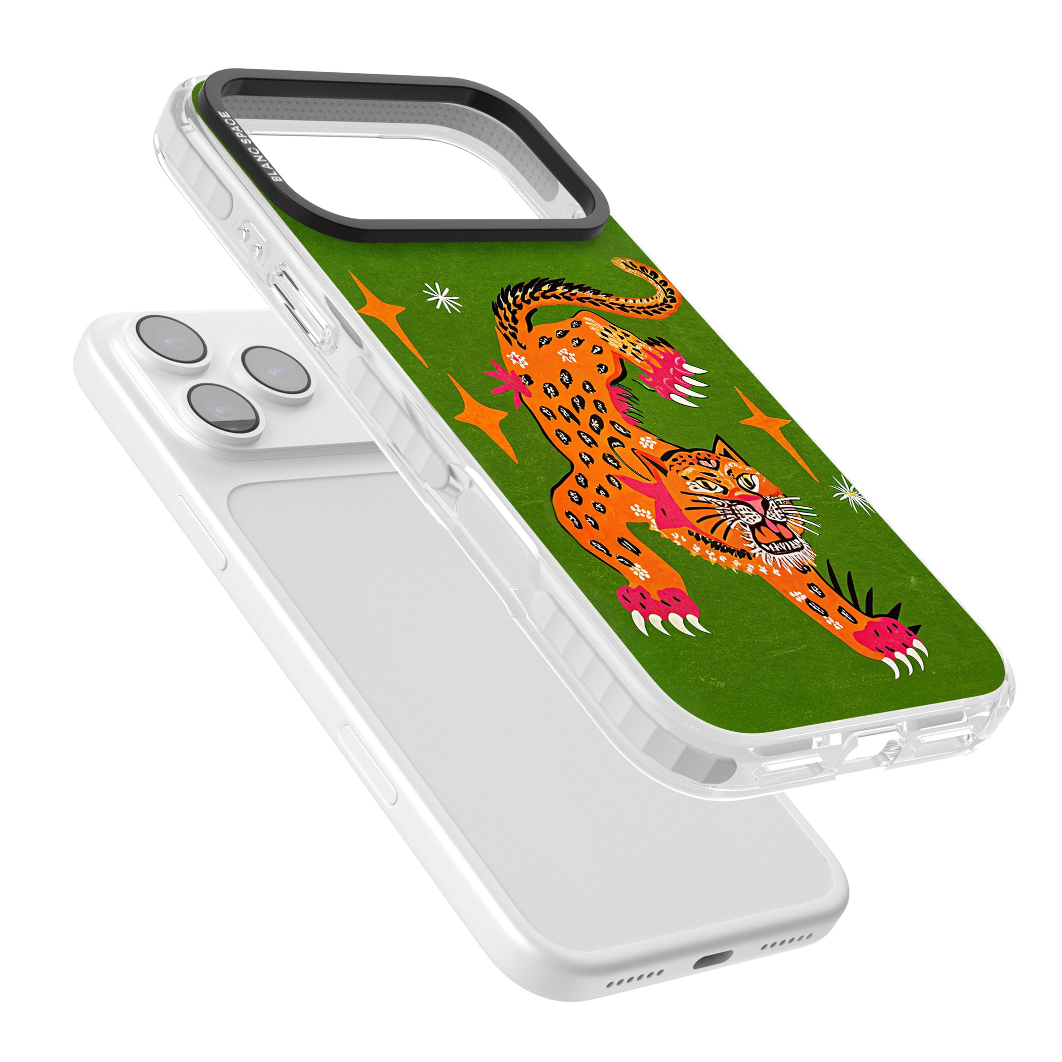 Fierce Jaguar iPhone 17 Pro Impact Clear Phone Case Colours