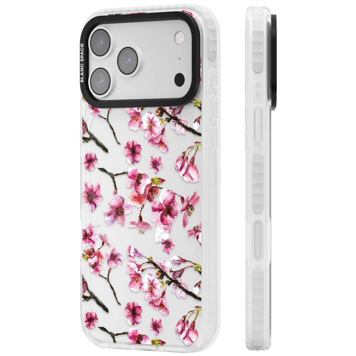 Sakura Bloom iPhone 17 Pro Max Impact Clear Phone Case side