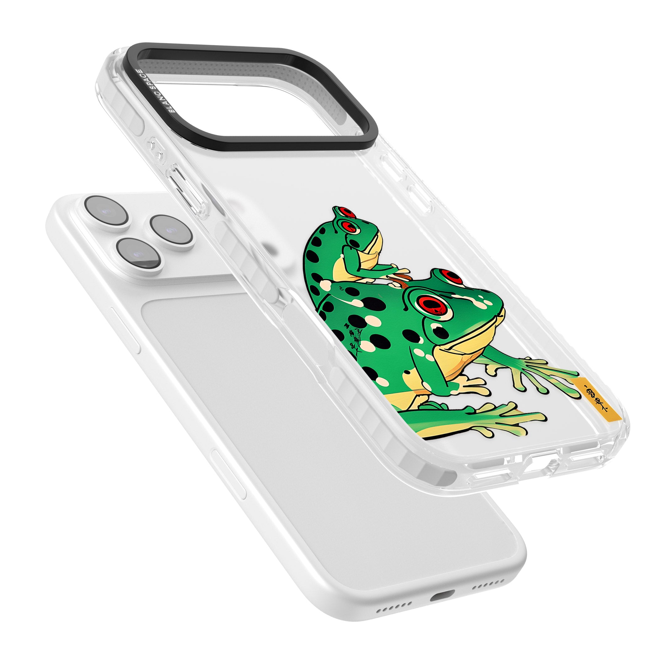Matsumoto Hoji Frog Green iPhone 17 Pro Impact Clear Phone Case Colours