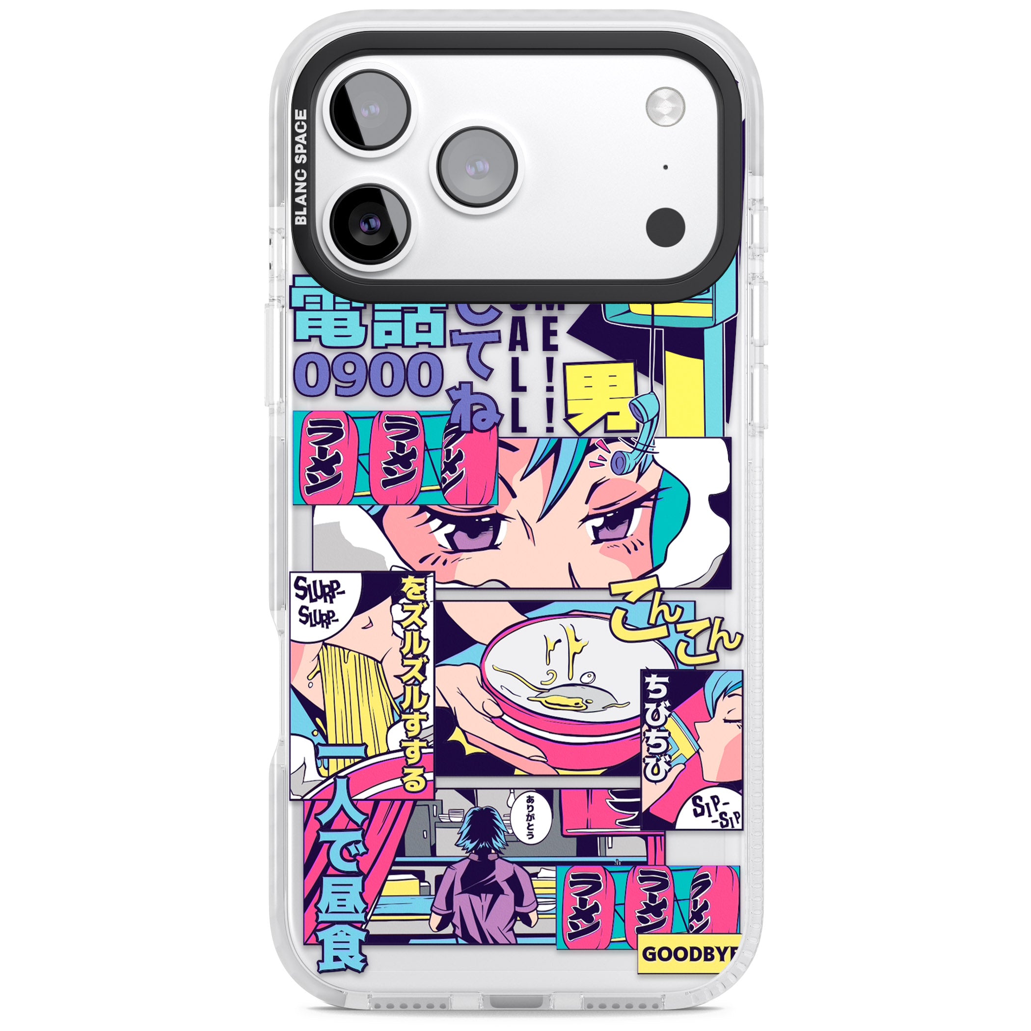Vibrant Anime Comic iPhone 17 Pro Impact Clear Phone Case