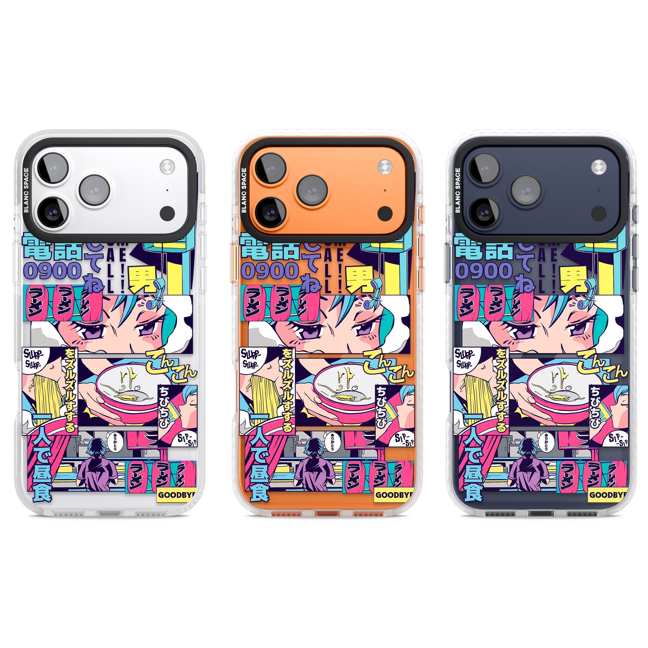 Vibrant Anime Comic iPhone 17 Pro Impact Clear Phone Case APT Impact Protection
