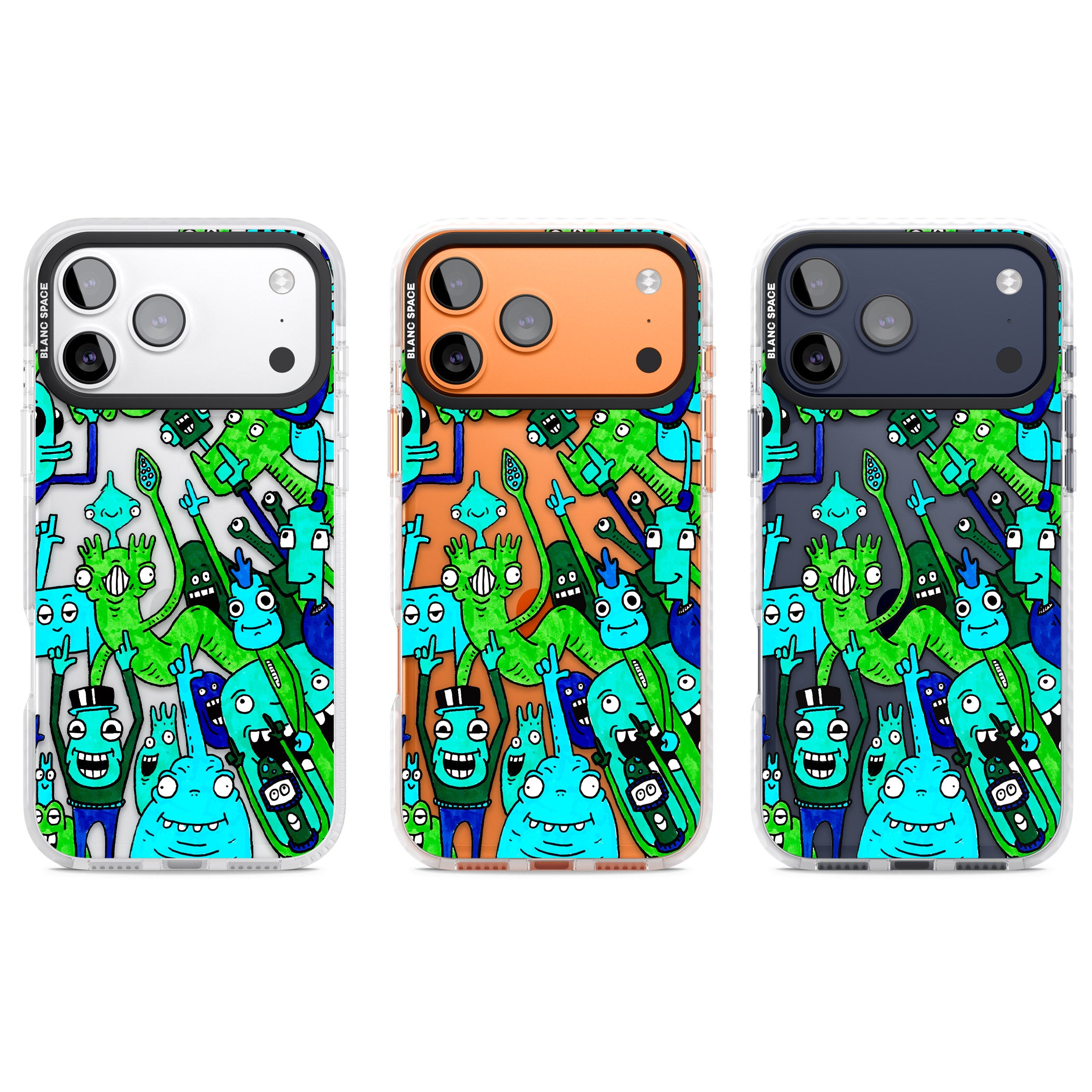 Don'T Point iPhone 17 Pro Impact Clear Phone Case APT Impact Protection