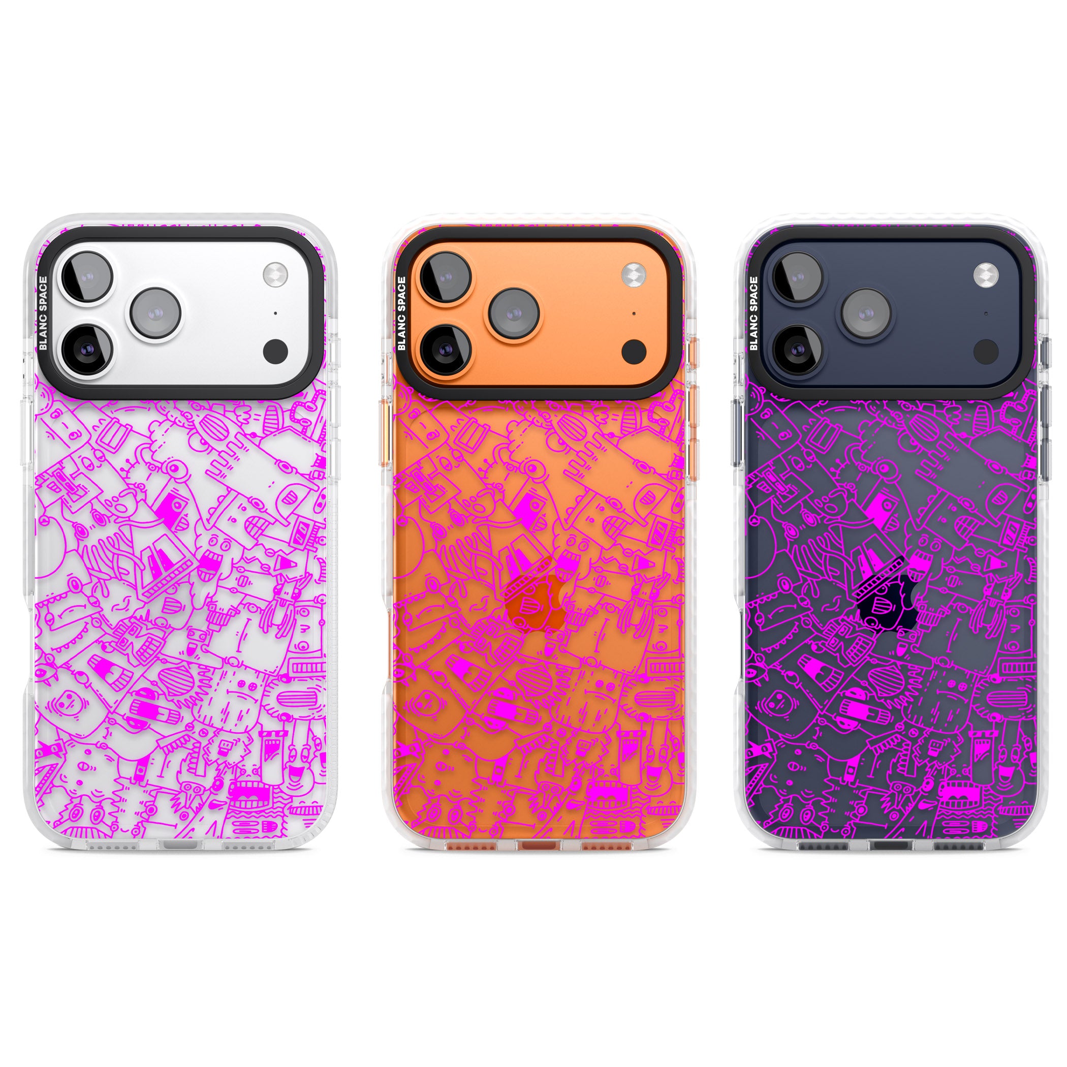 Pink Pals iPhone 17 Pro Impact Clear Phone Case APT Impact Protection