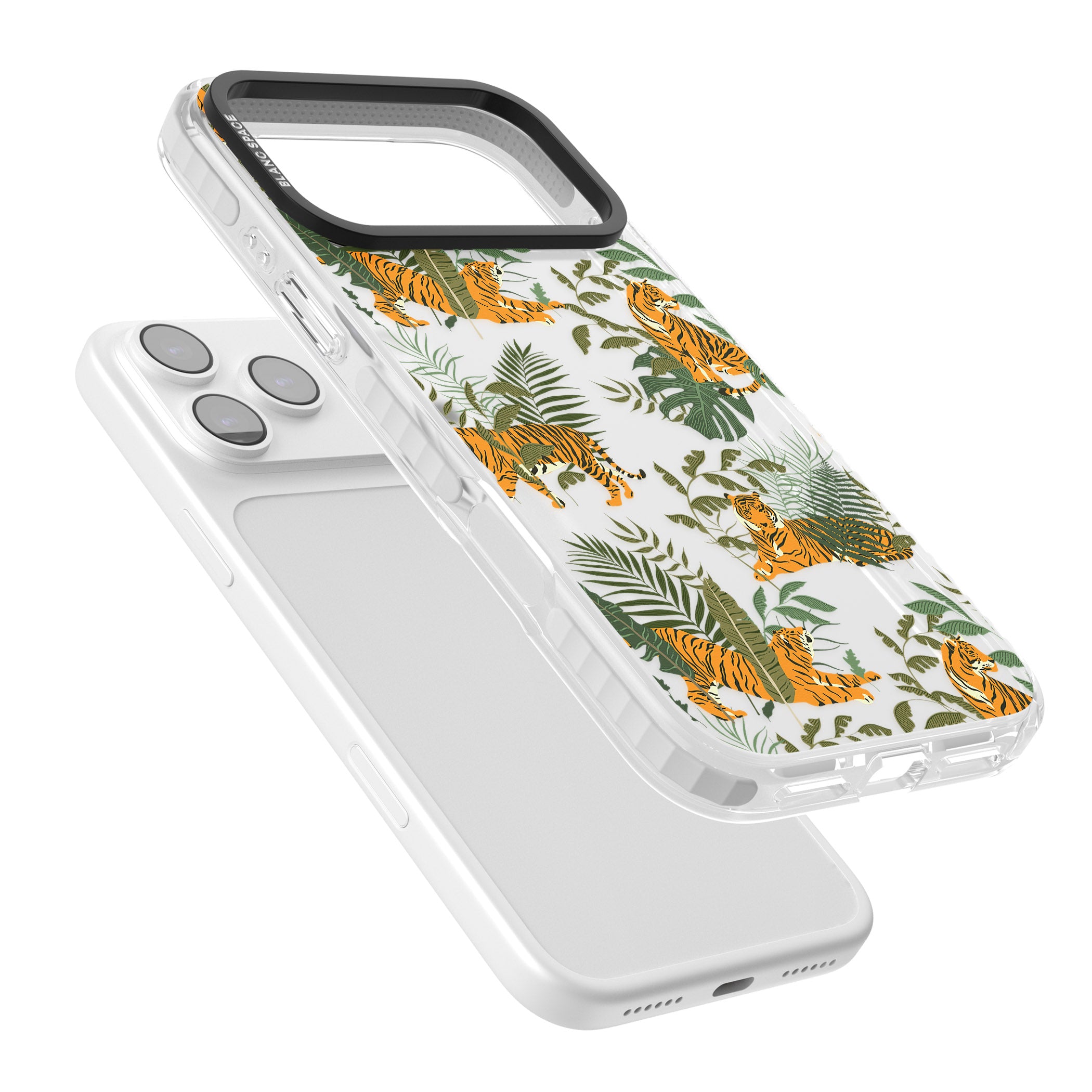 Tiger & Fern Jungle iPhone 17 Pro Impact Clear Phone Case Colours