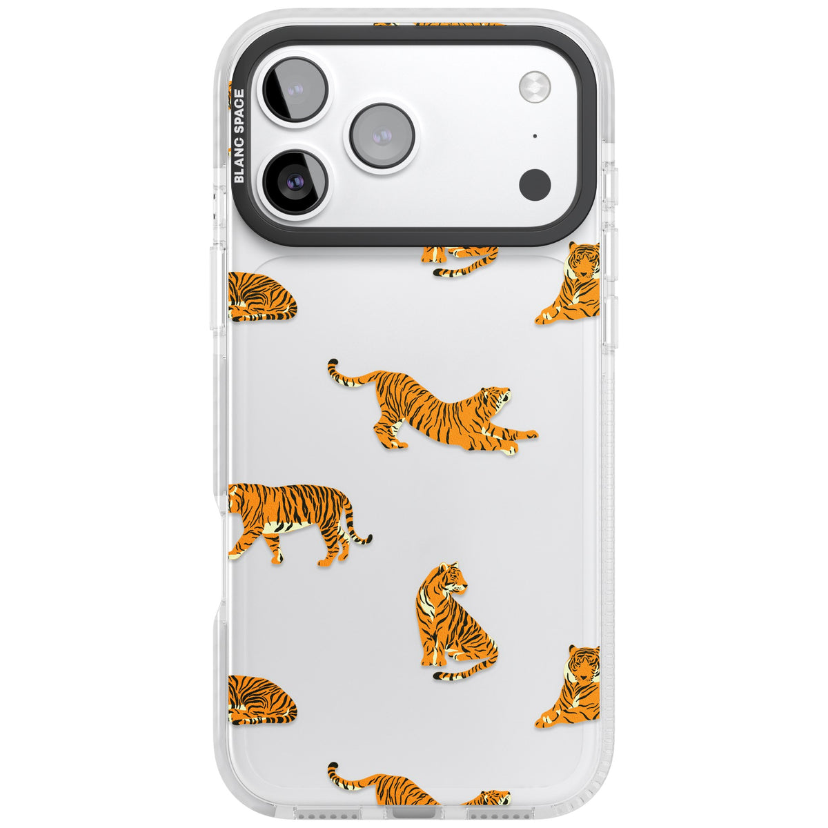 Tiger Lounge iPhone 17 Pro Max Impact Clear Phone Case front