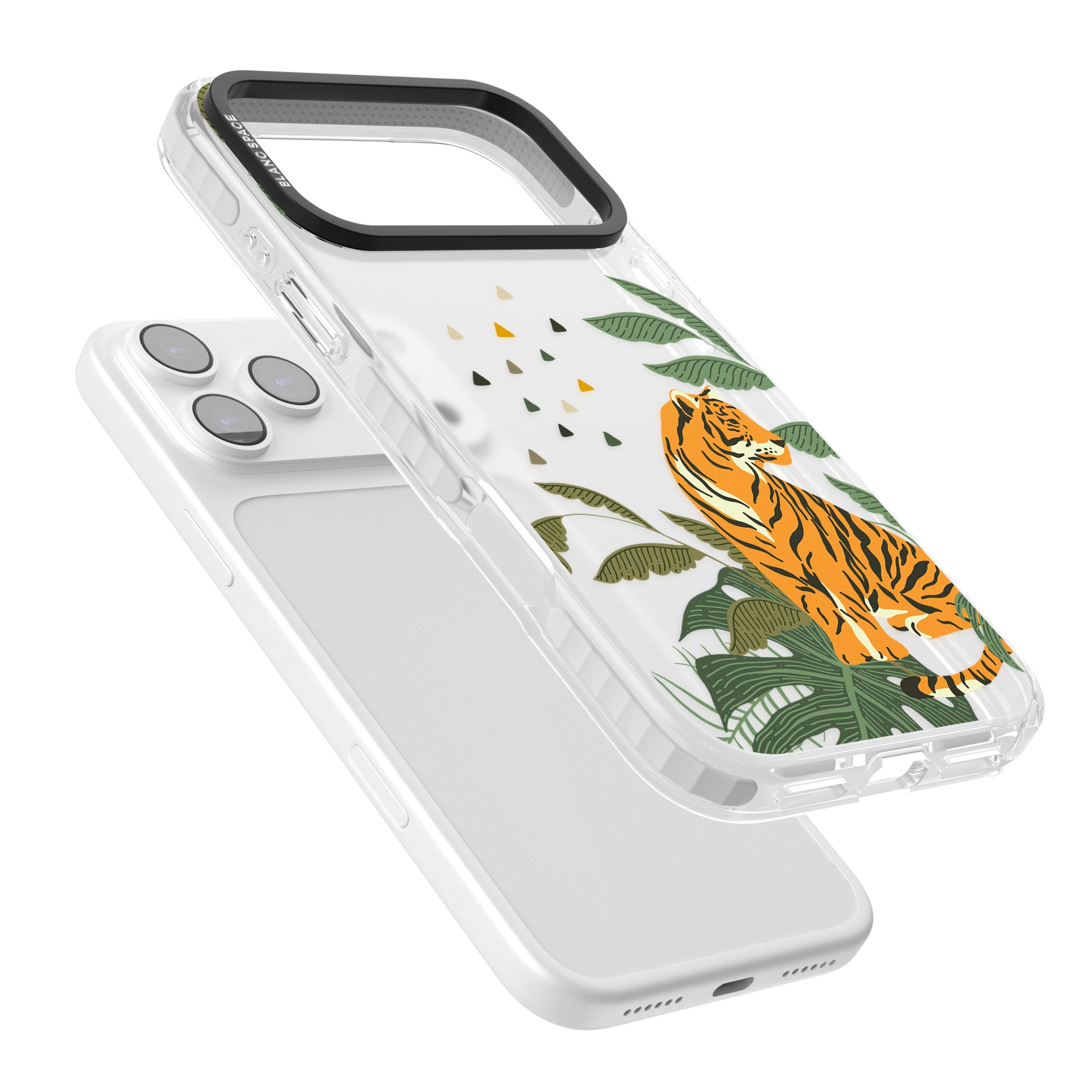 Tiger Jungle iPhone 17 Pro Impact Clear Phone Case Colours