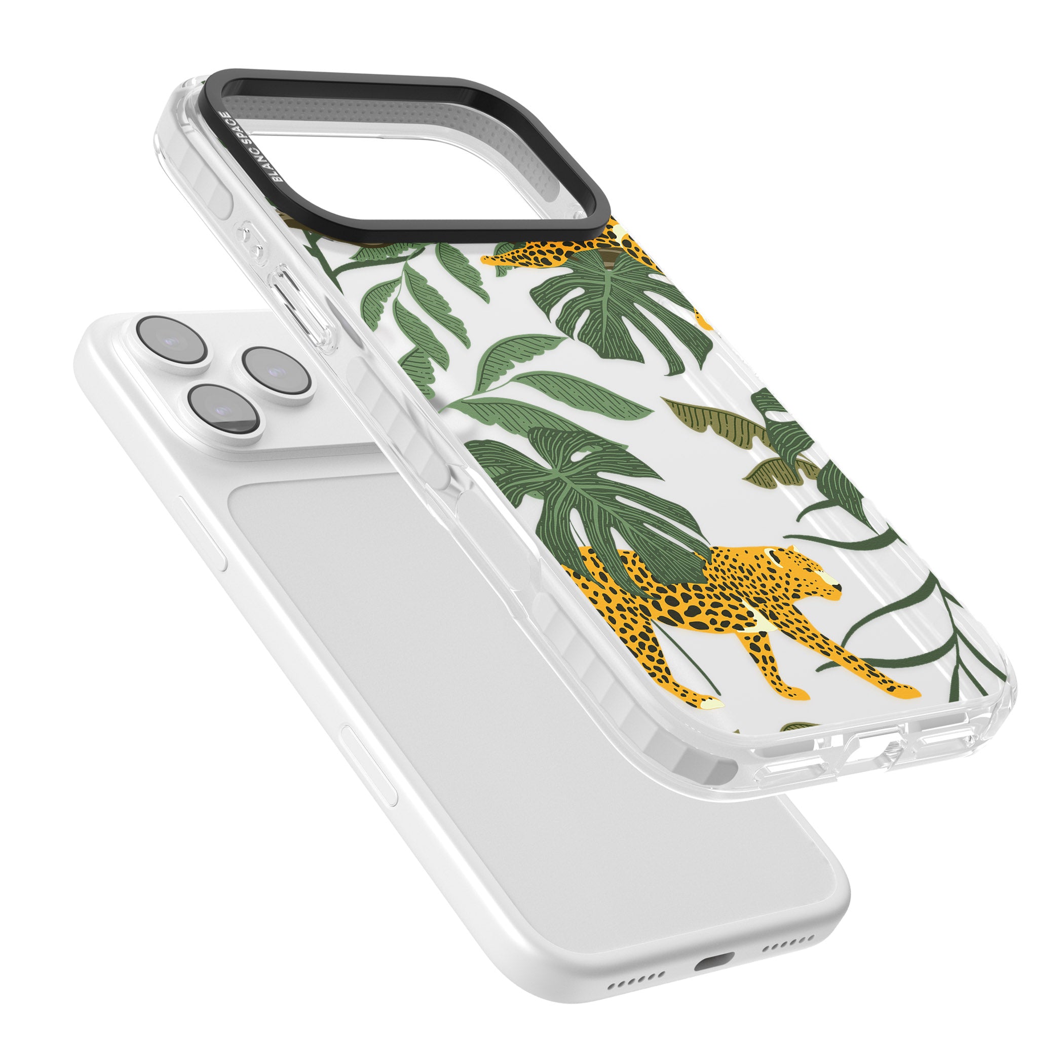 Jungle Cat Pattern iPhone 17 Pro Impact Clear Phone Case Colours