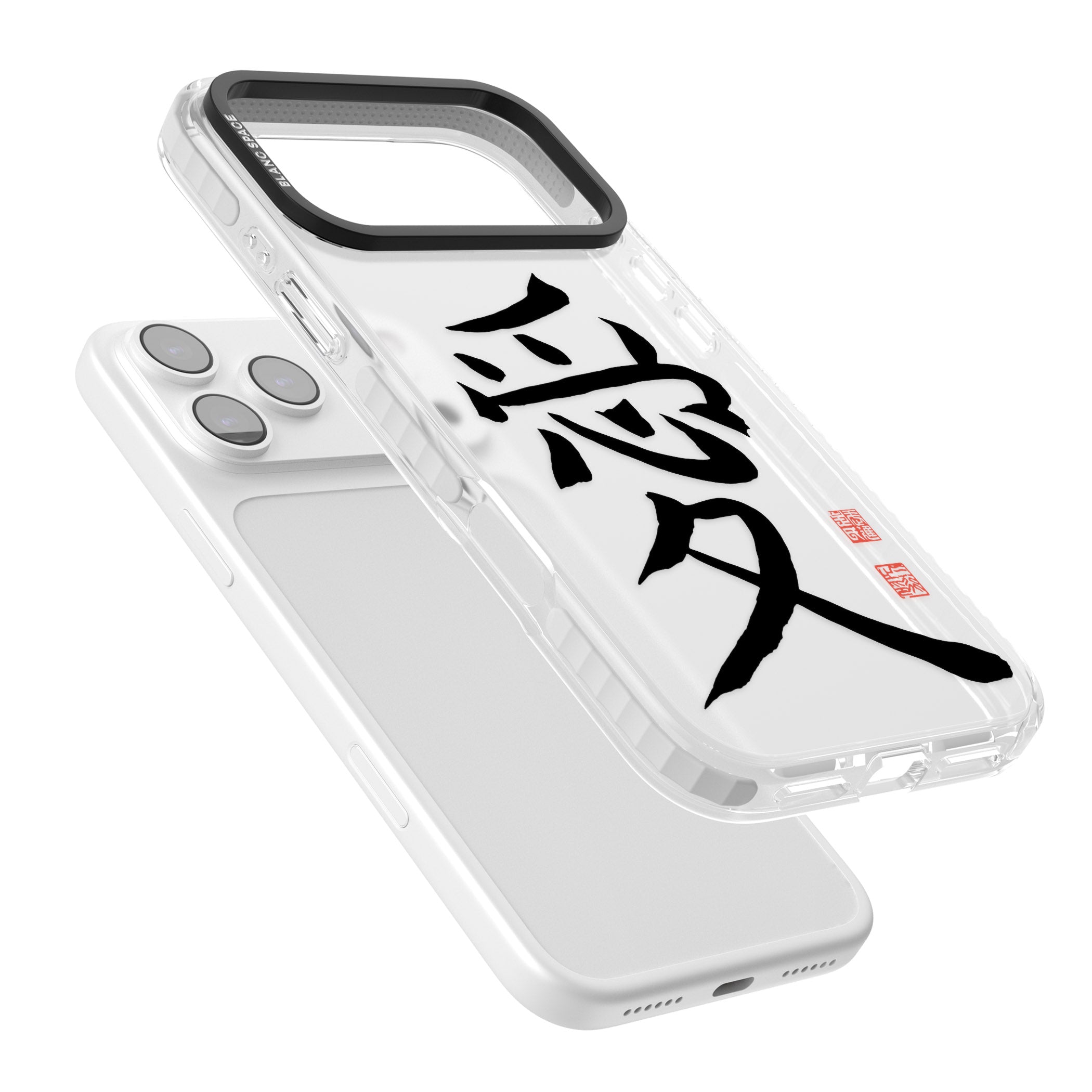 Japanese Kanji Love iPhone 17 Pro Impact Clear Phone Case Colours