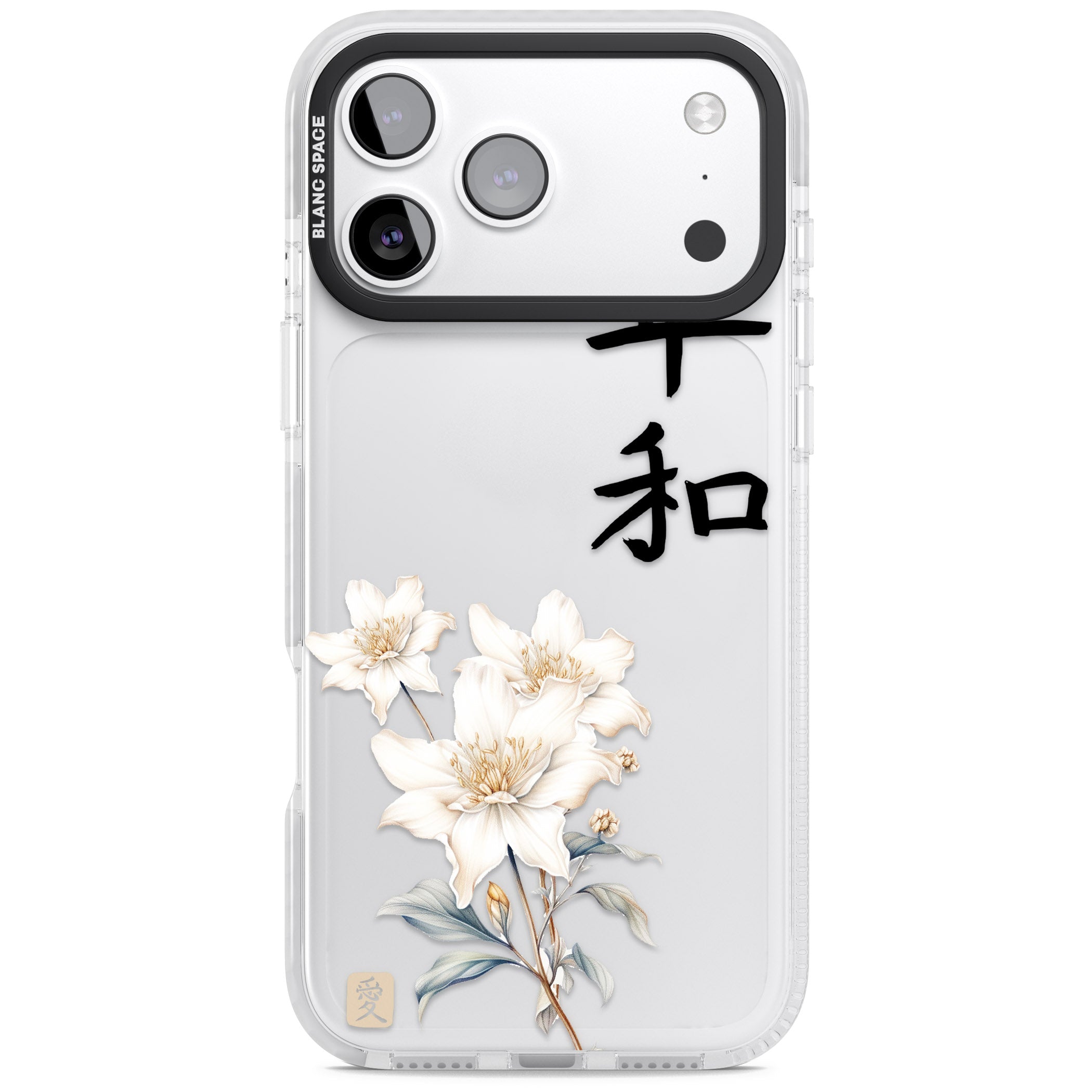 Peace And Flowers iPhone 17 Pro Impact Clear Phone Case