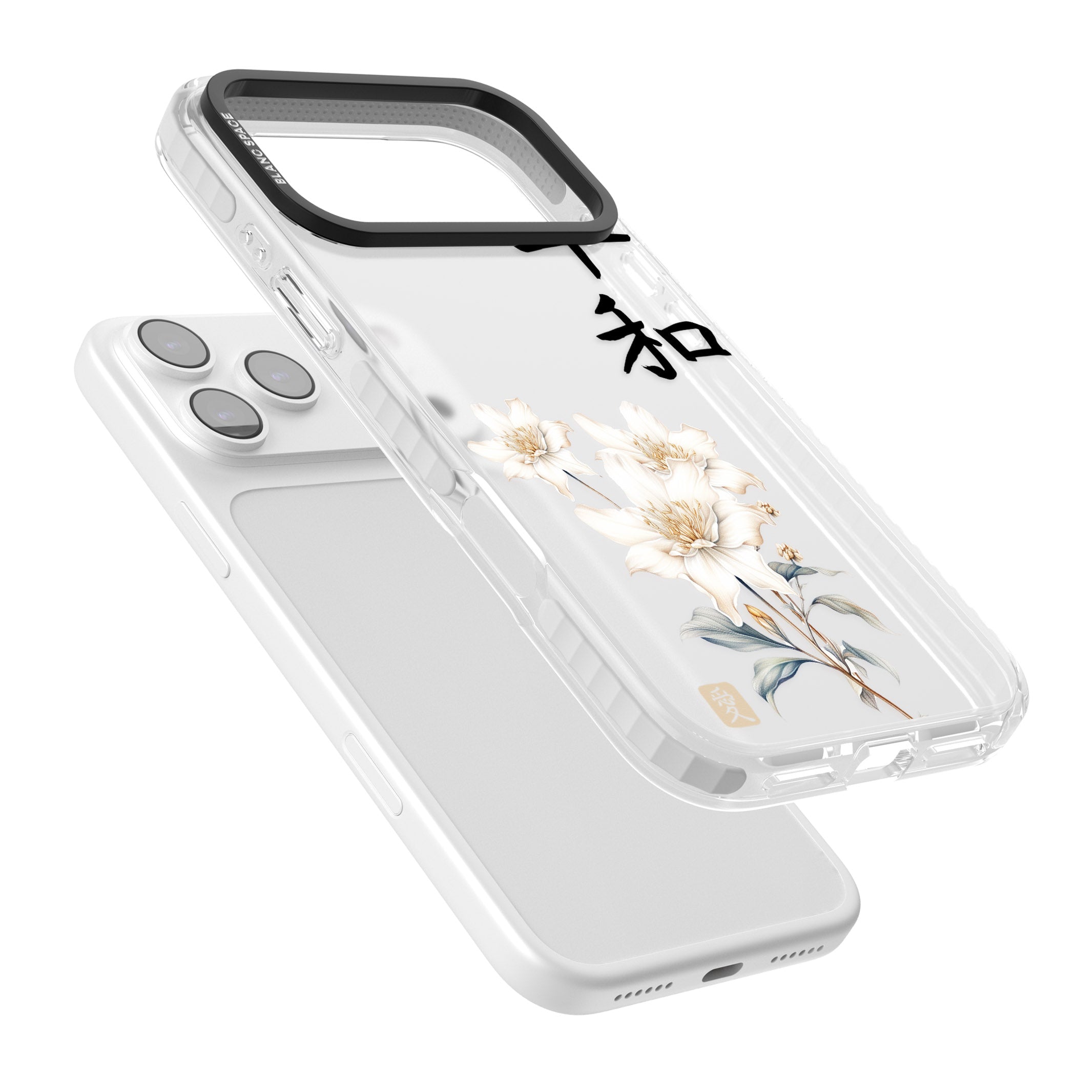 Peace And Flowers iPhone 17 Pro Impact Clear Phone Case Colours