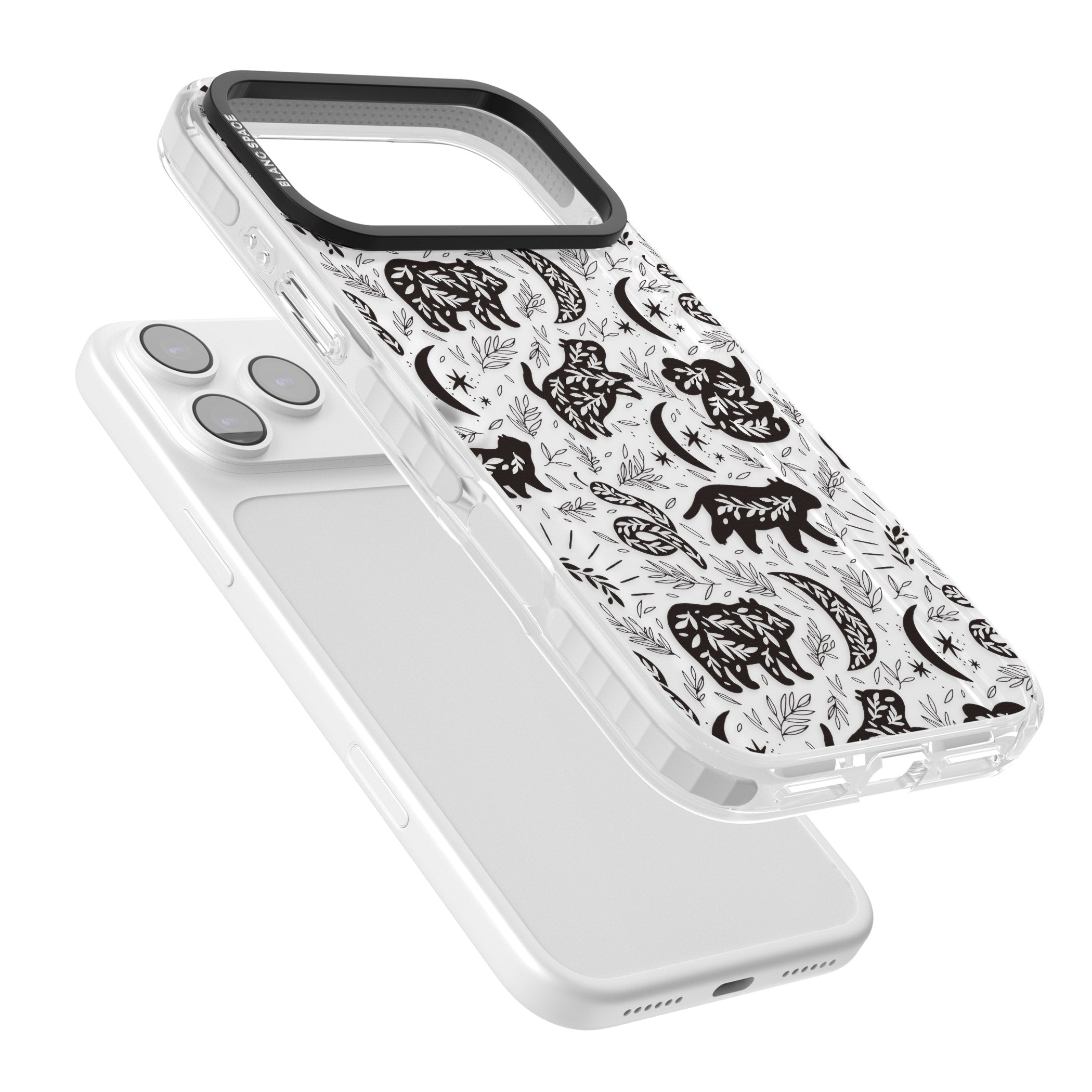 Midnight Forest Animals iPhone 17 Pro Impact Clear Phone Case Colours