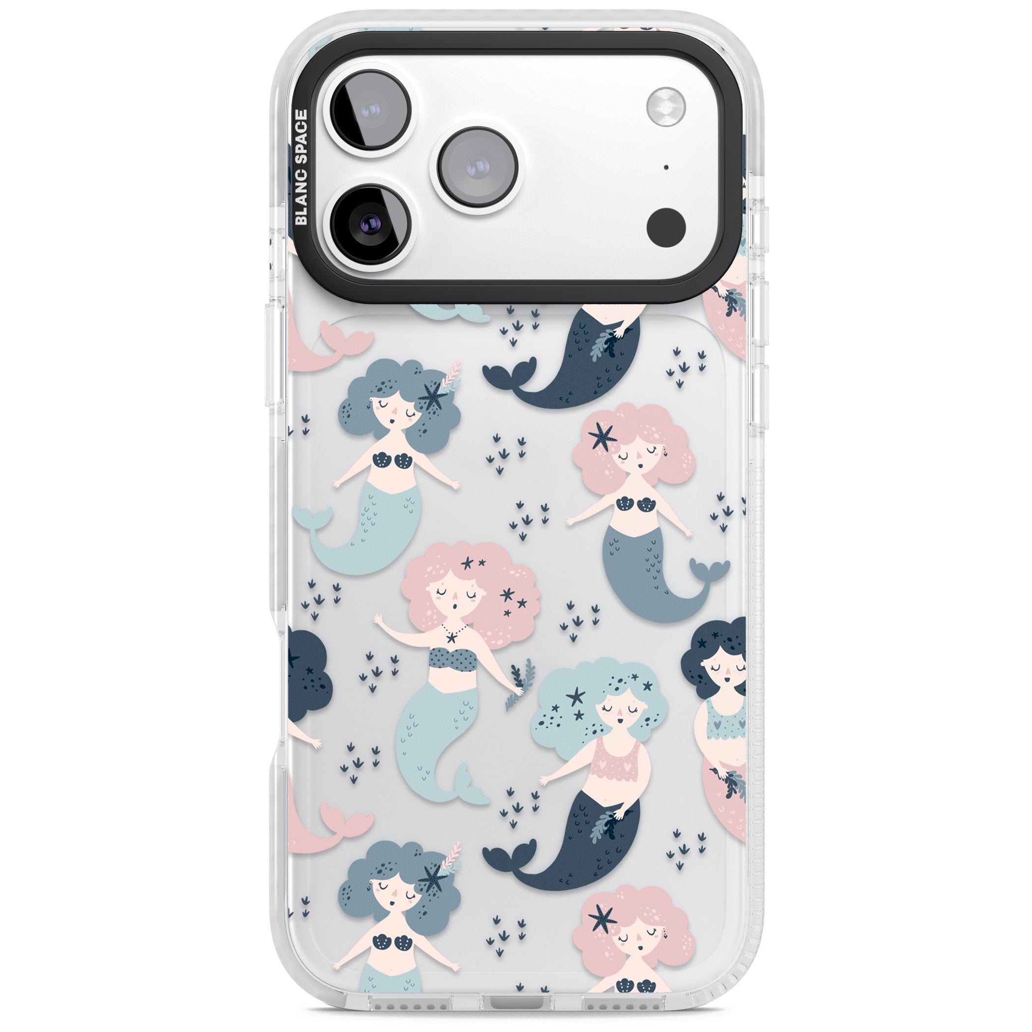 Pastel Mermaids iPhone 17 Pro Impact Clear Phone Case