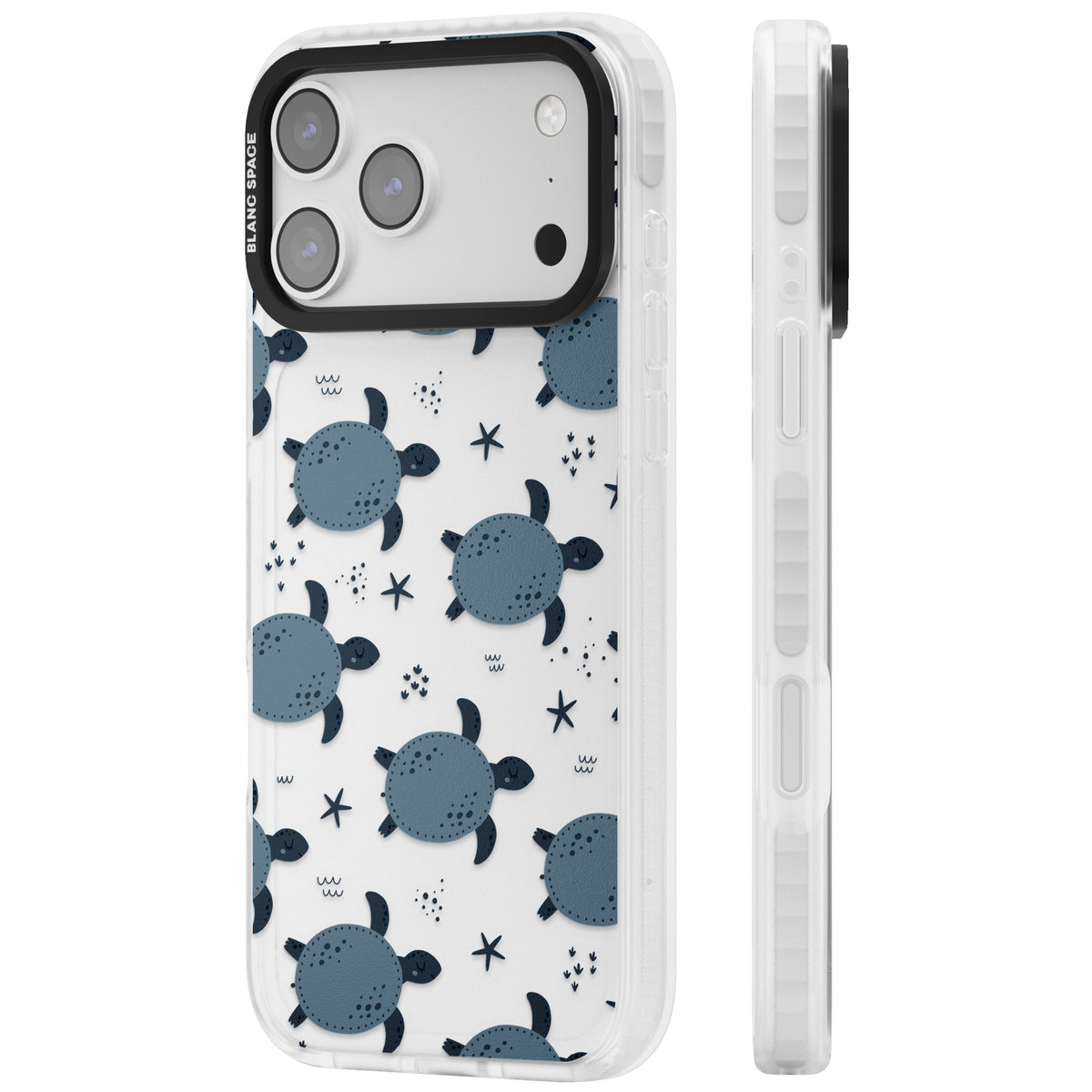 Turtle Voyage iPhone 17 Pro Max Impact Clear Phone Case side