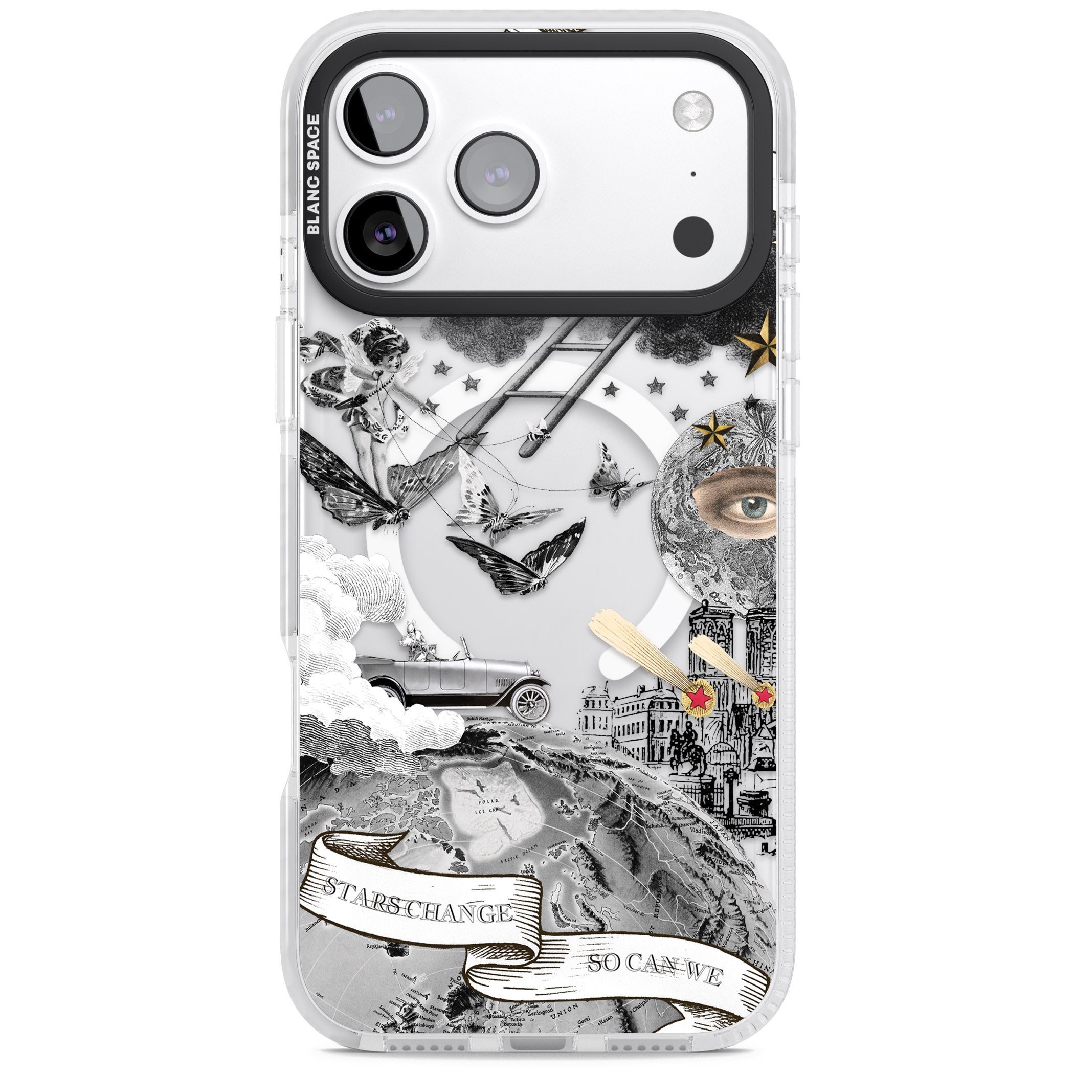Stars Change So Can We iPhone 17 Pro Impact Pro Clear Phone Case