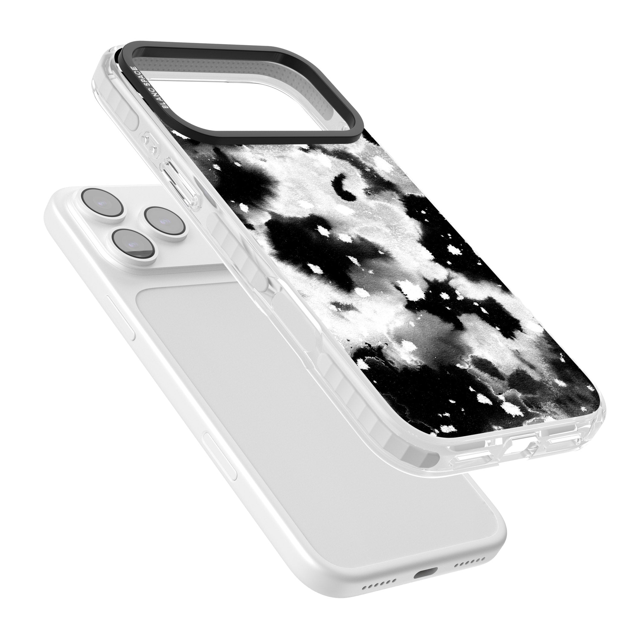 Acid Wash Ink Cloud iPhone 17 Pro Impact Pro Clear Phone Case Colours