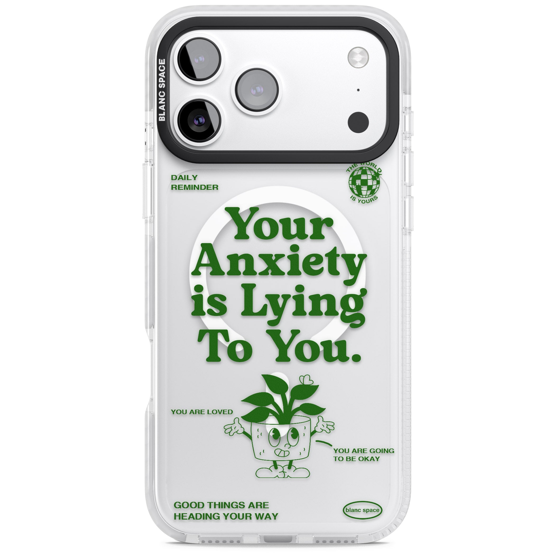 Your Anxiety Is Lying To You iPhone 17 Pro Impact Pro Clear Phone Case
