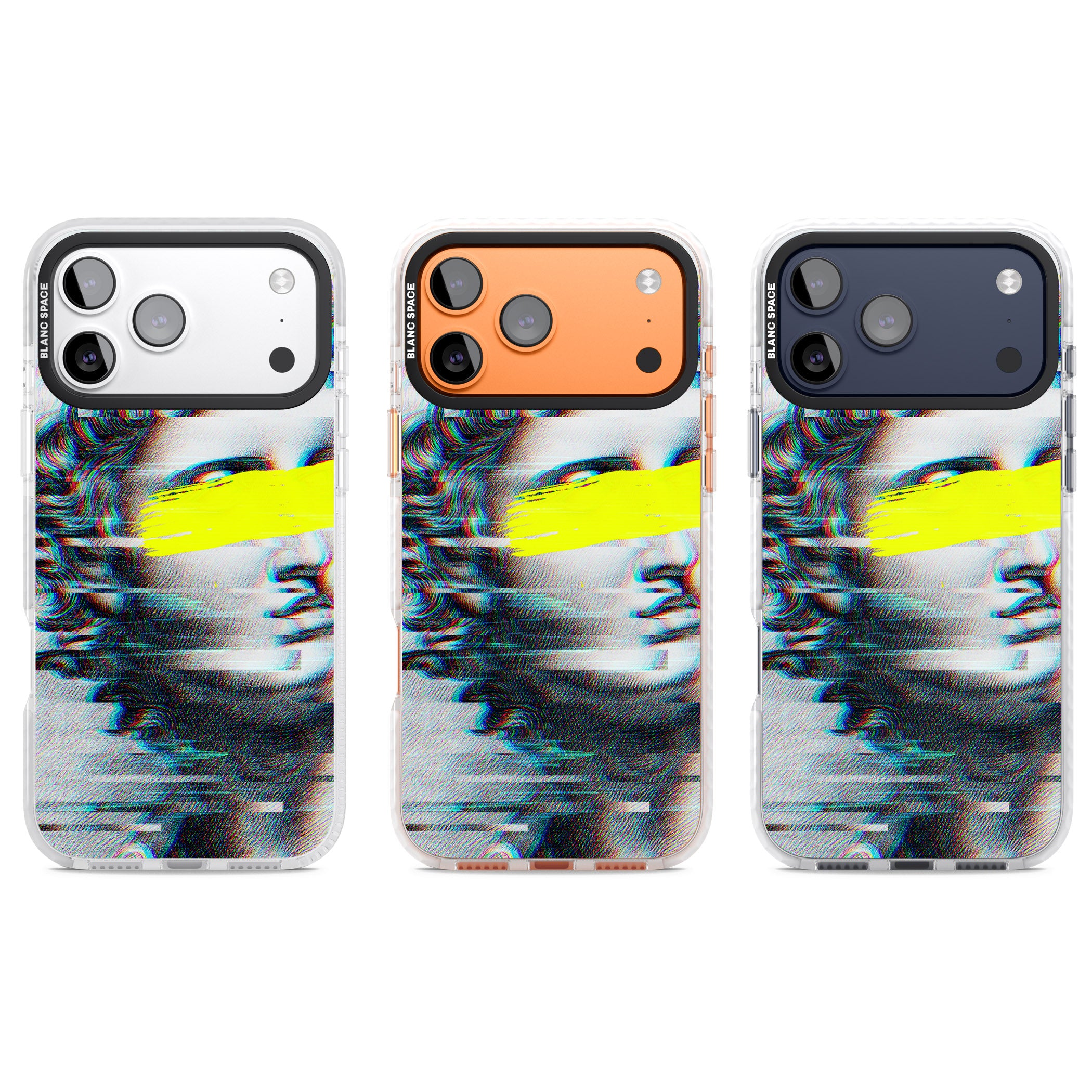 Glitched Fragment iPhone 17 Pro Impact Pro Clear Phone Case APT Impact Protection