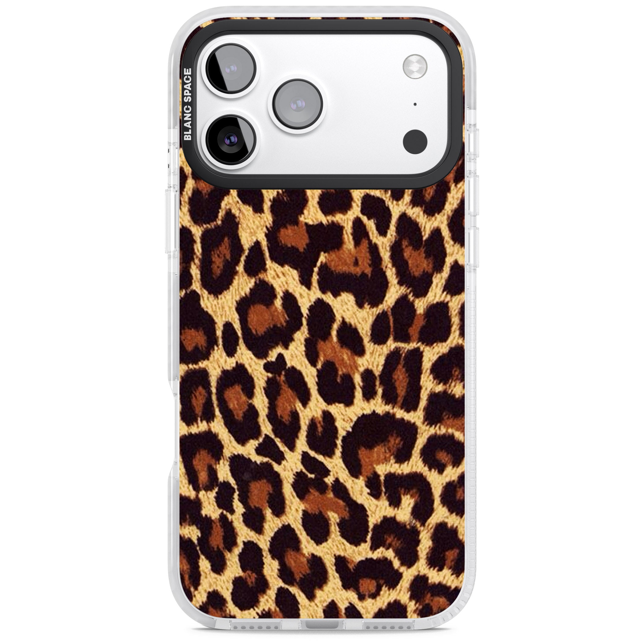 Gold Leopard Print iPhone 17 Pro Impact Pro Clear Phone Case