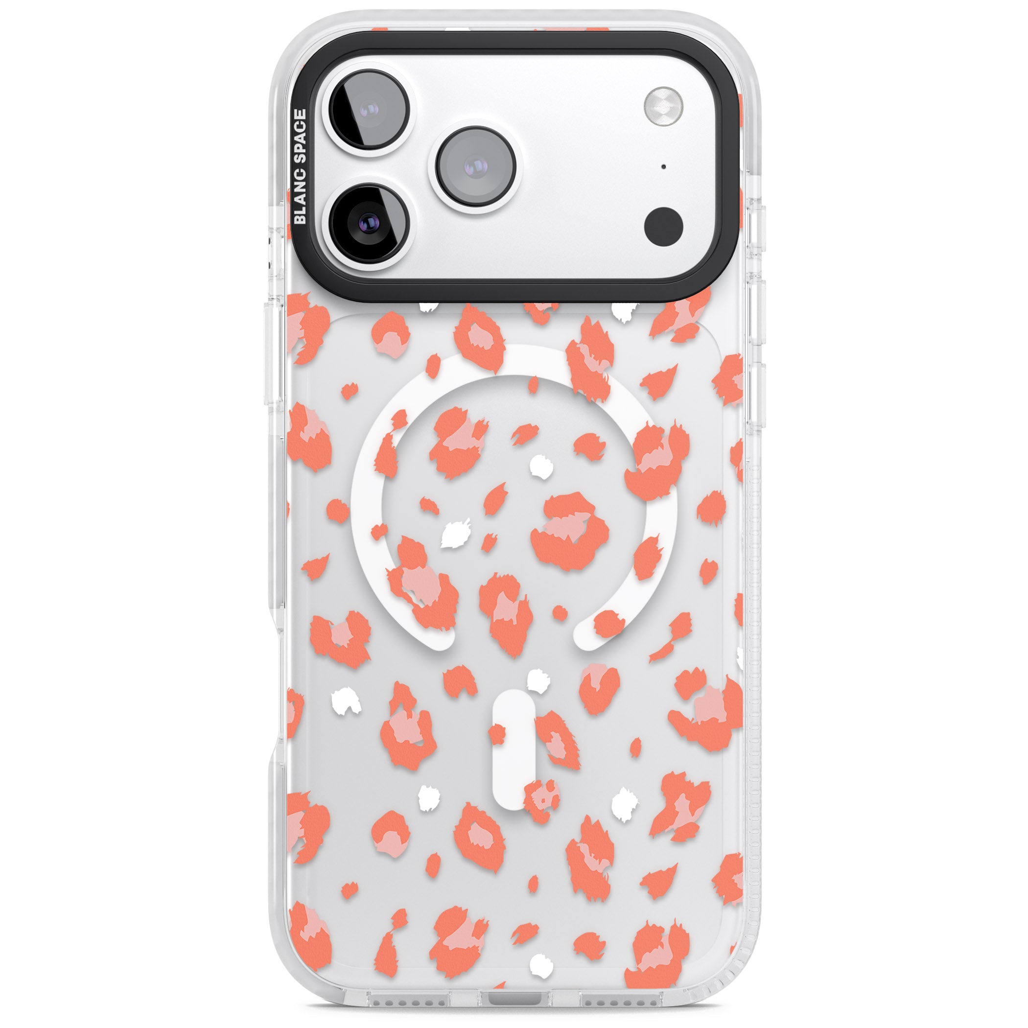 Two Colour Jaguar Transparent Animal Print iPhone 17 Pro Impact Pro Clear Phone Case