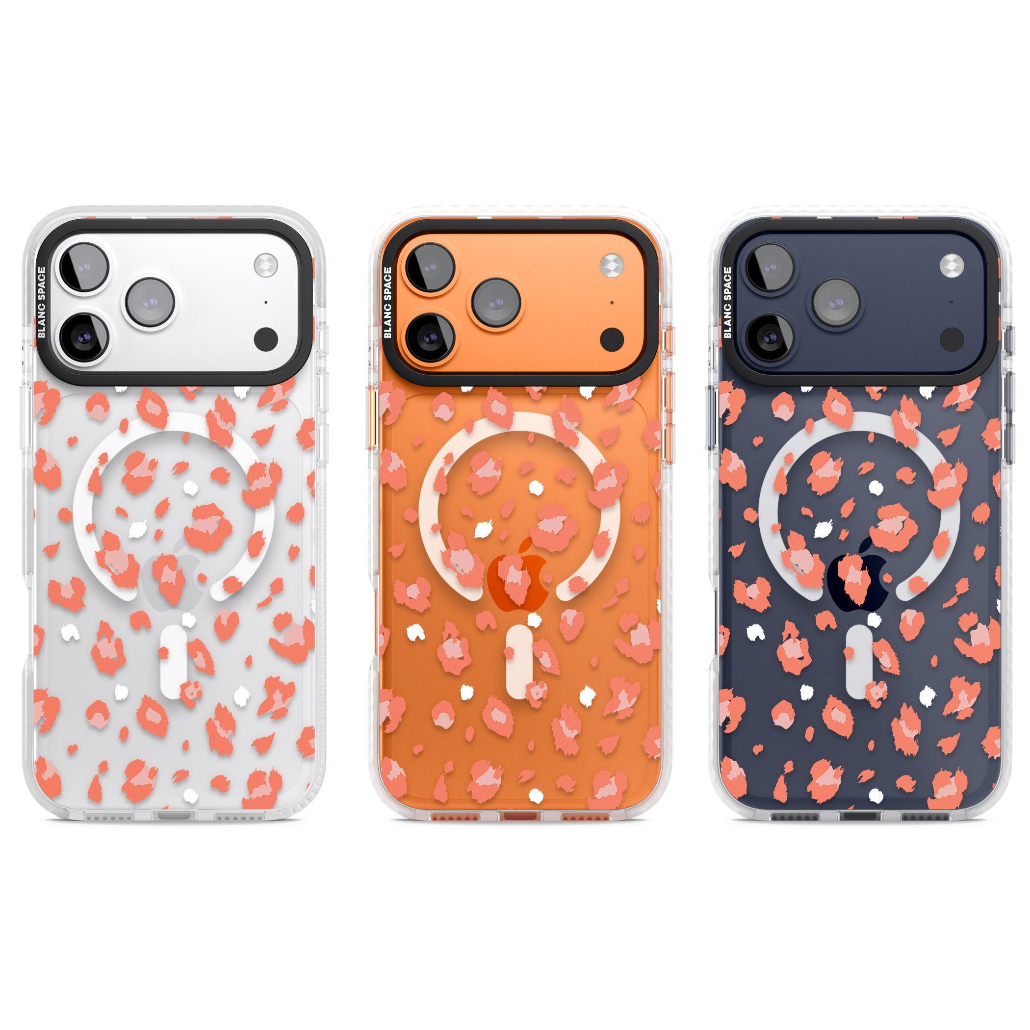 Two Colour Jaguar Transparent Animal Print iPhone 17 Pro Impact Pro Clear Phone Case APT Impact Protection