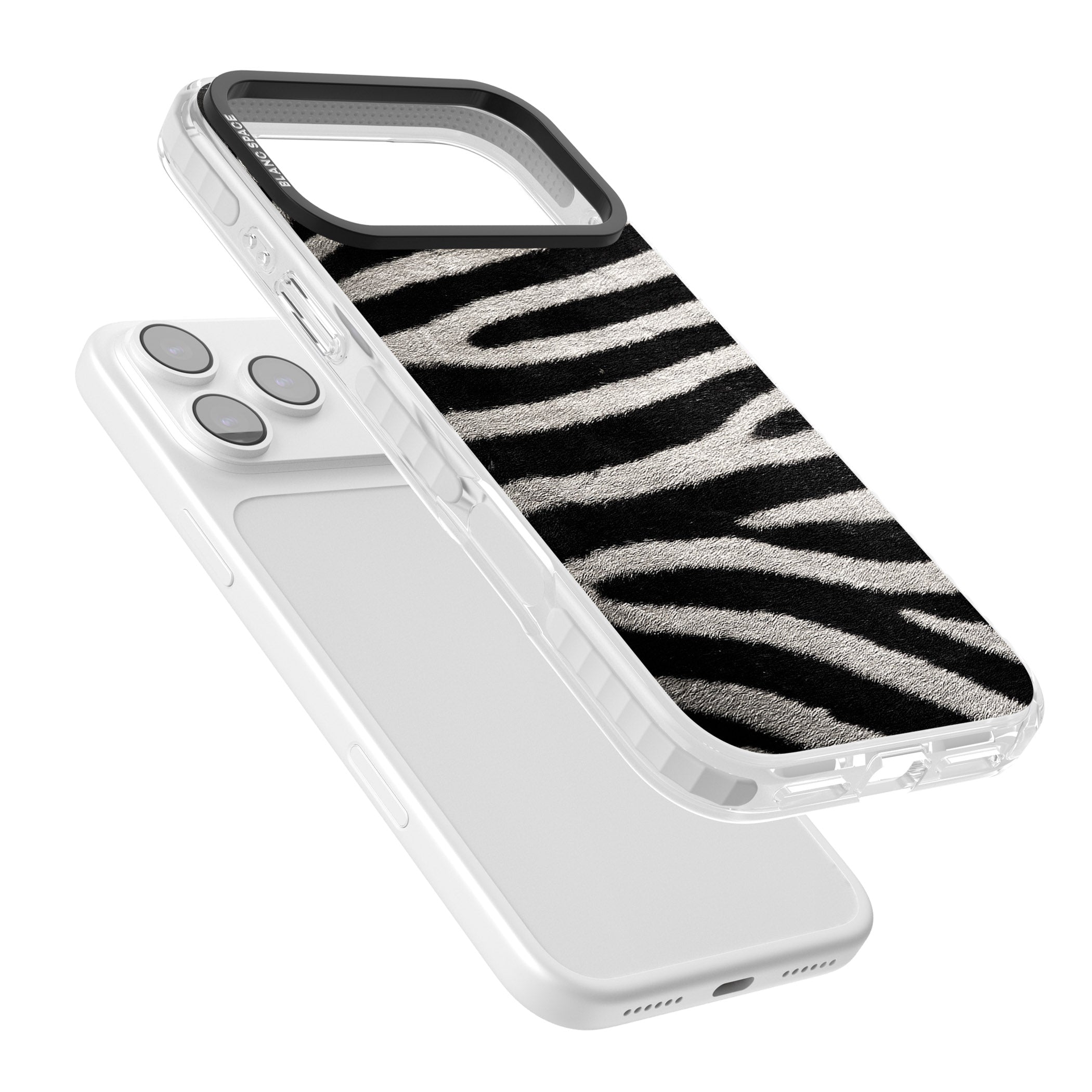 Zebra Print iPhone 17 Pro Max Impact Pro Clear Phone Case Colours