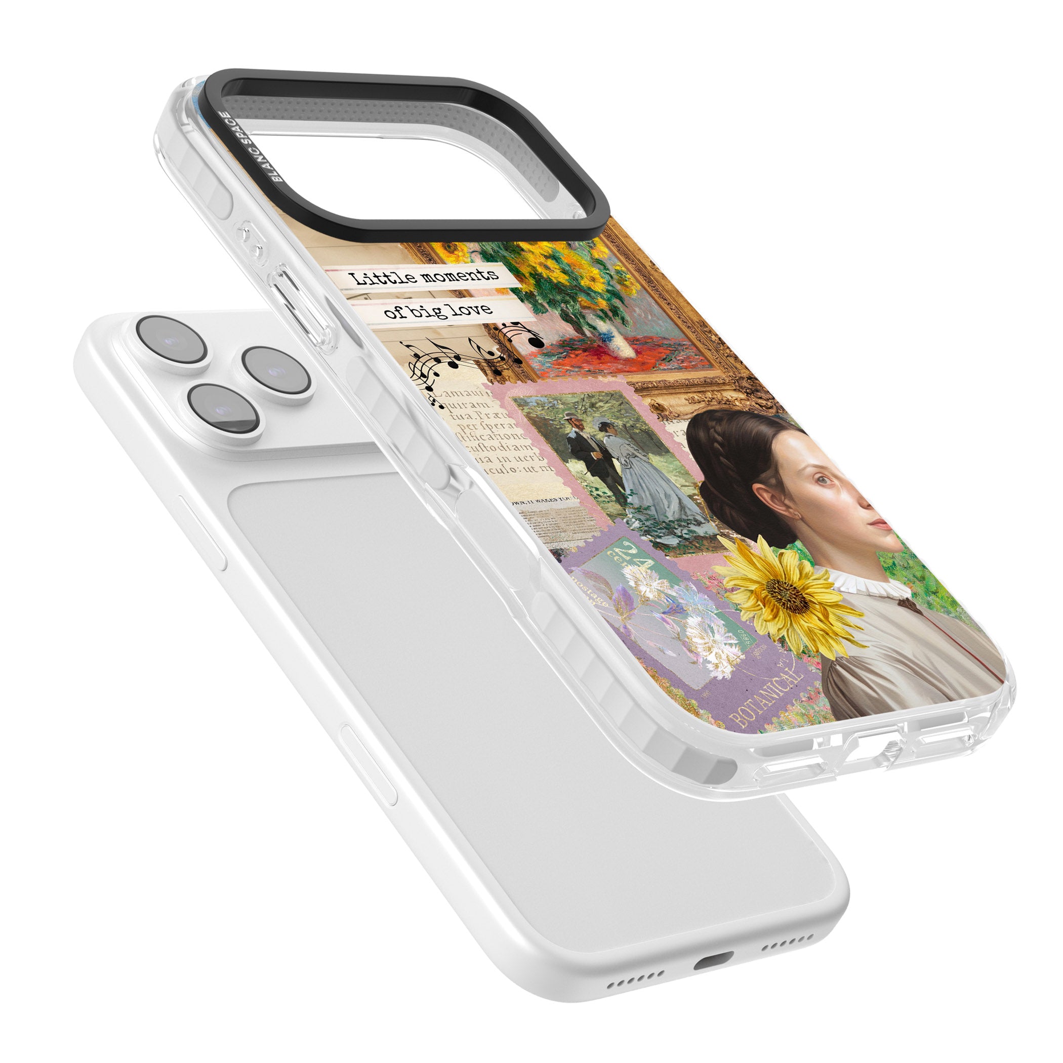 Monet 'Little Moments' Collage iPhone 17 Pro Impact Pro Clear Phone Case Colours