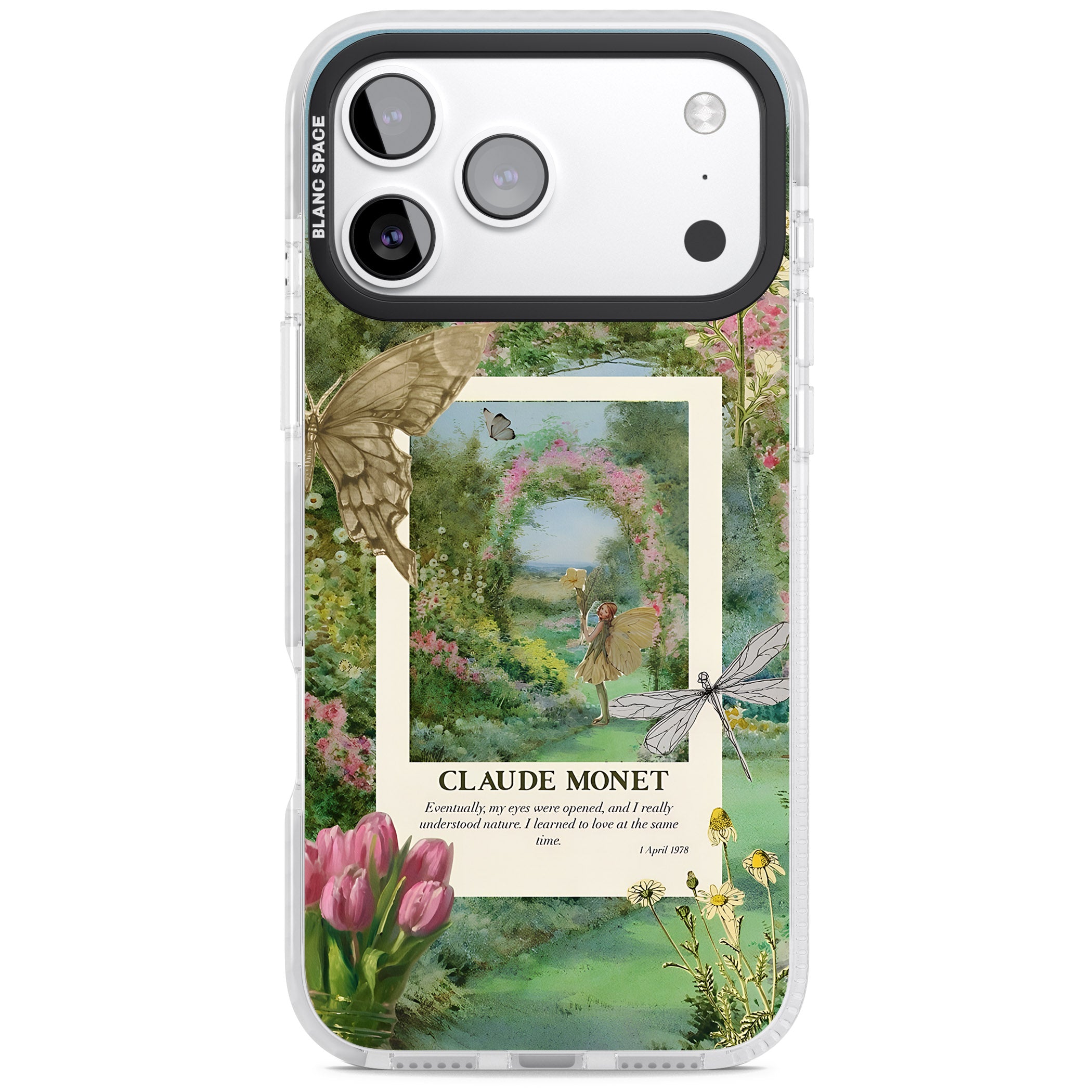 Monet Fairy Garden iPhone 17 Pro Impact Pro Clear Phone Case